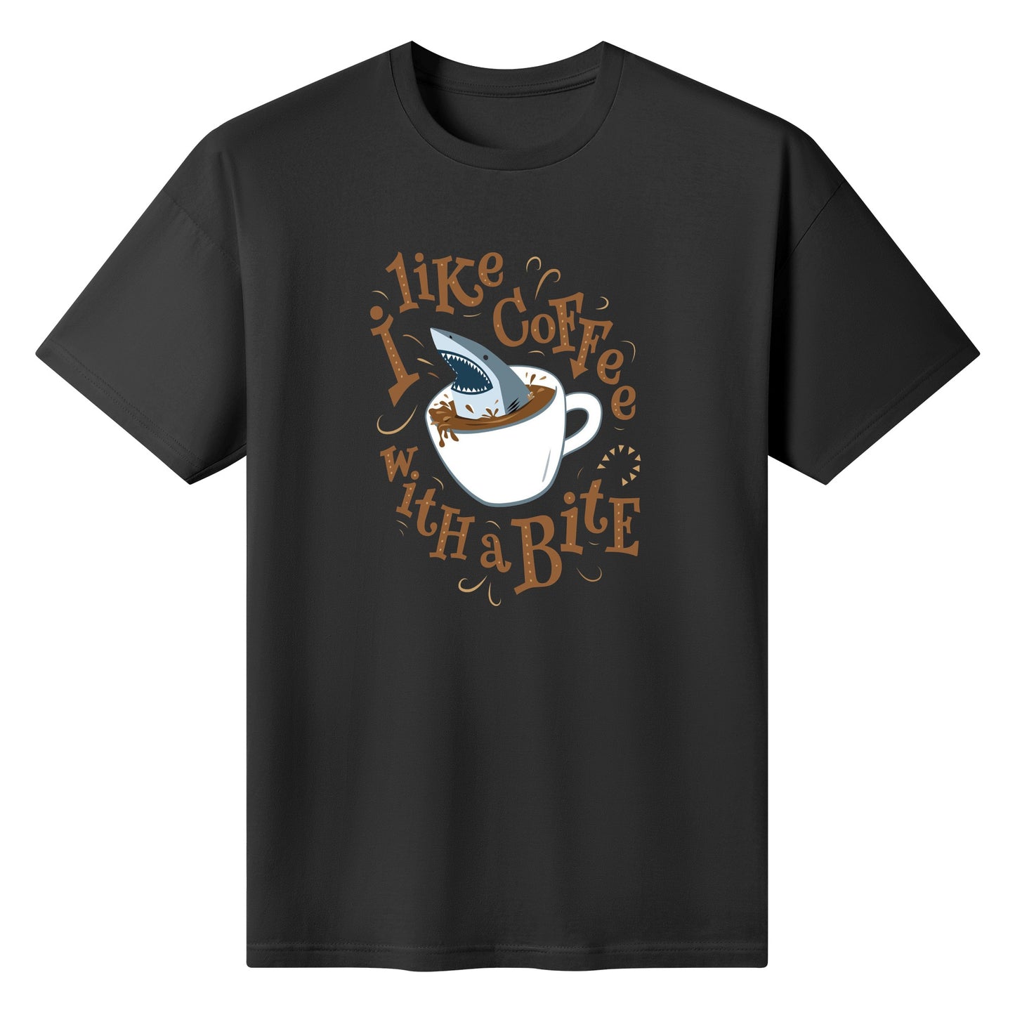 T-Shirt Shark Coffee