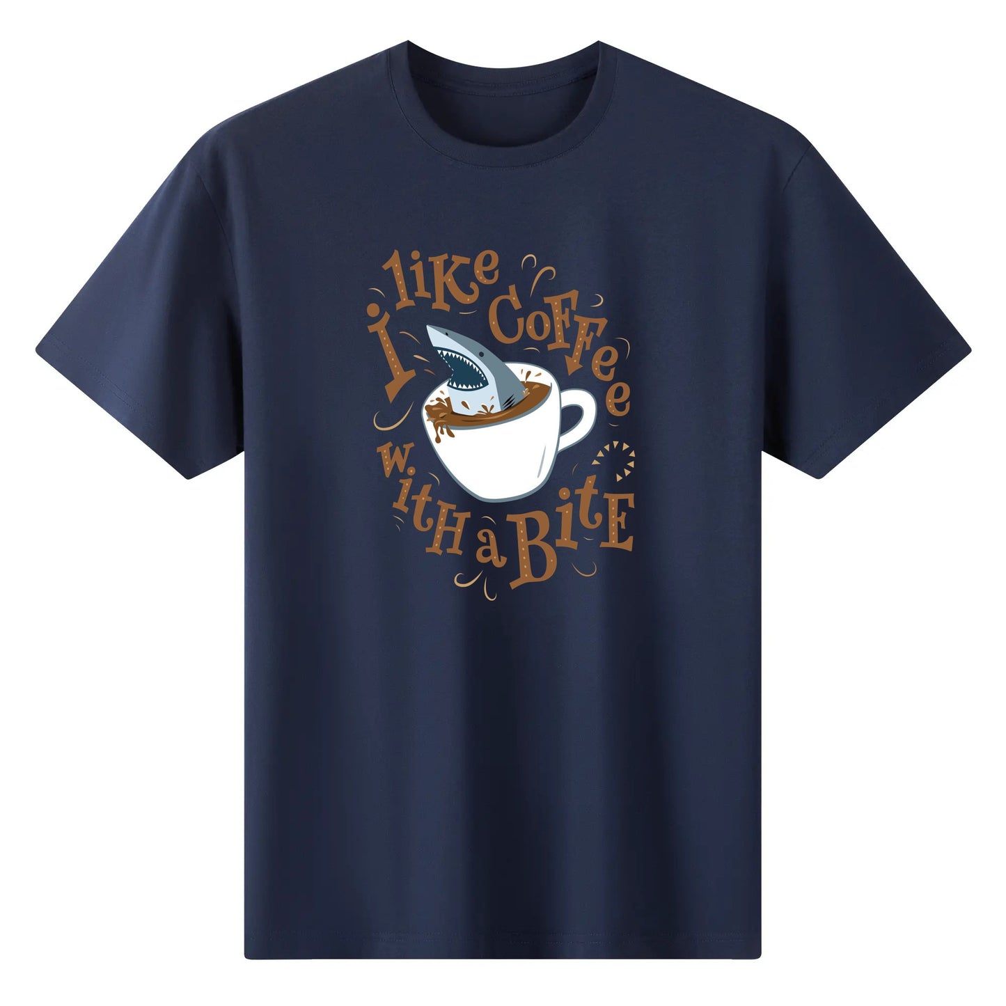 T-Shirt Shark Coffee