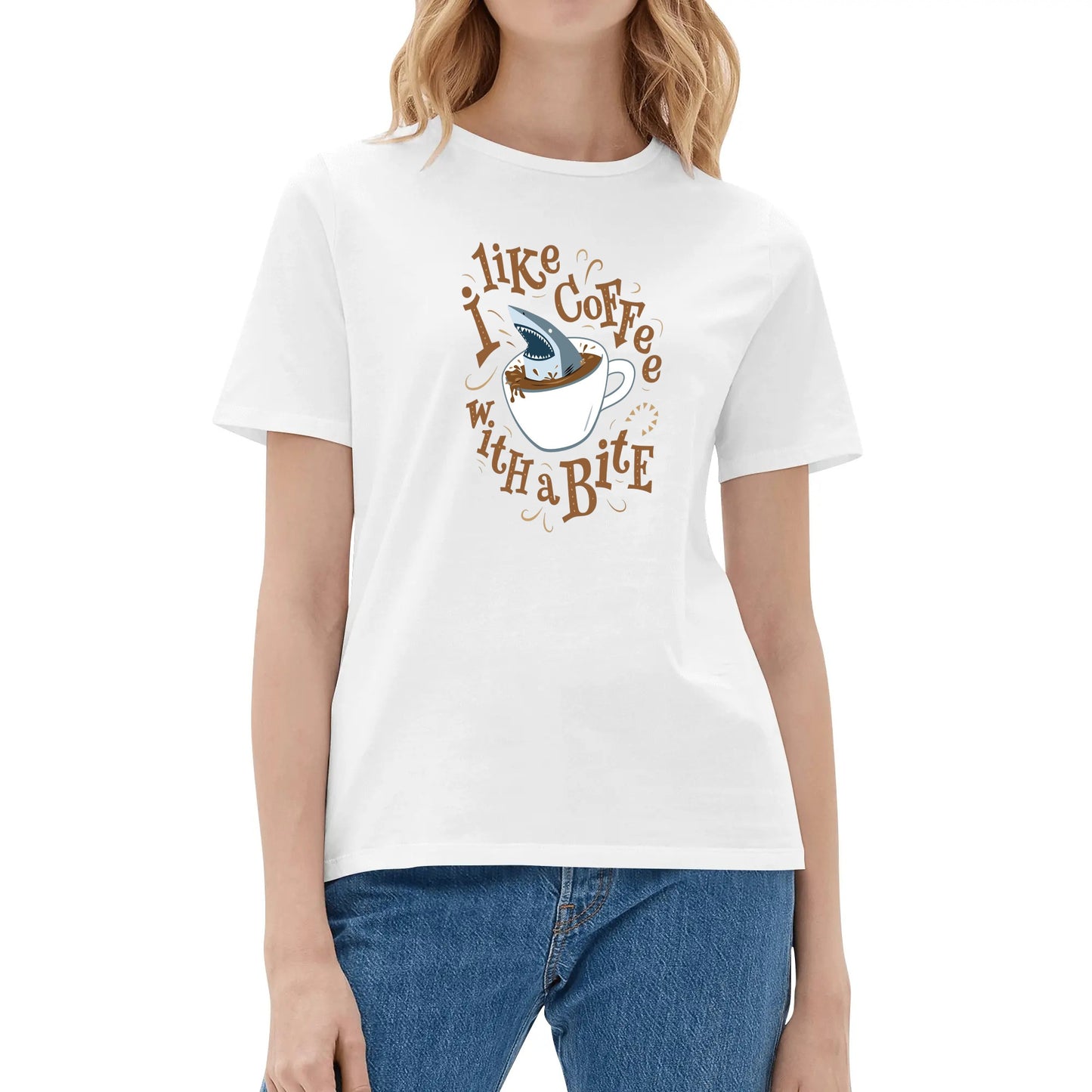 T-Shirt Shark Coffee