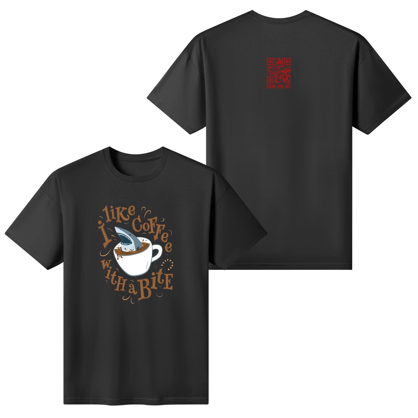 T-Shirt Shark Coffee