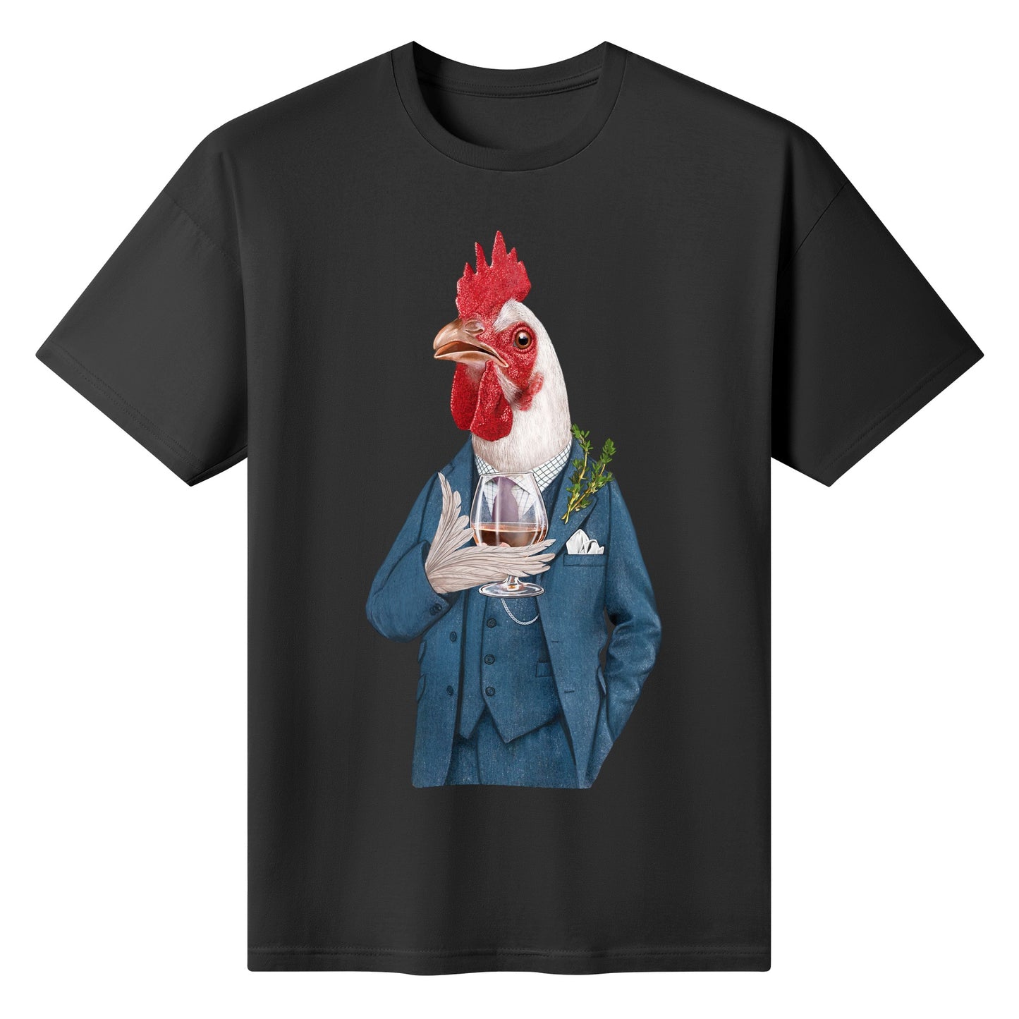 T-Shirt Elegant Cockerel Brandy