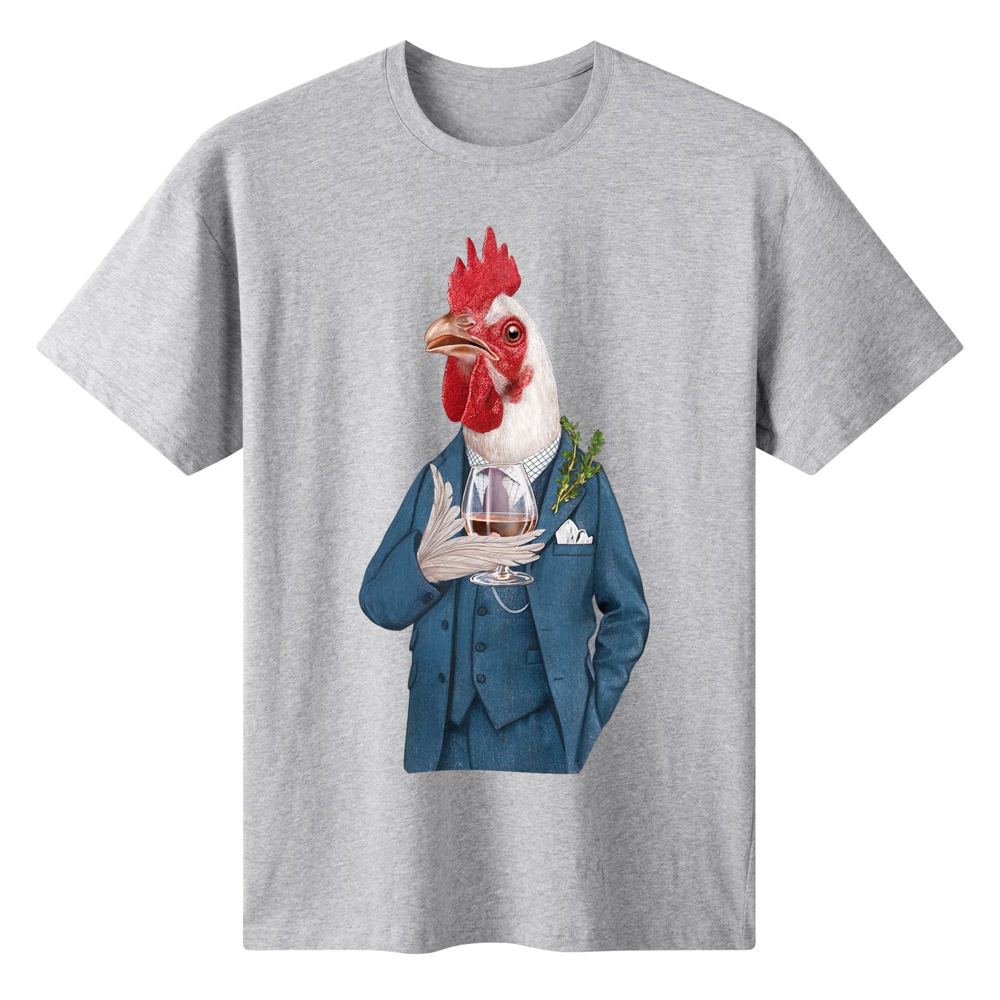 T-Shirt Elegant Cockerel Brandy