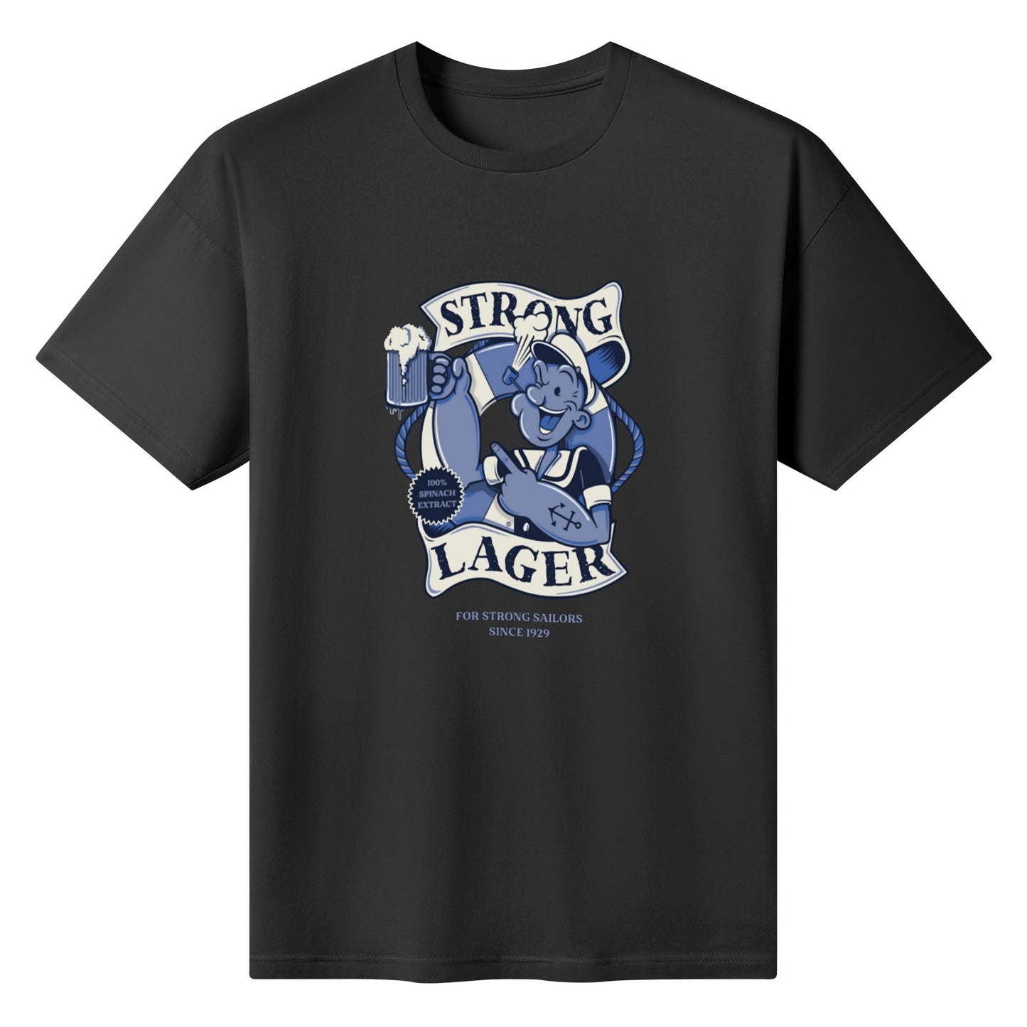 T-Shirt Strong Lager – Retro Sailor Beer Design