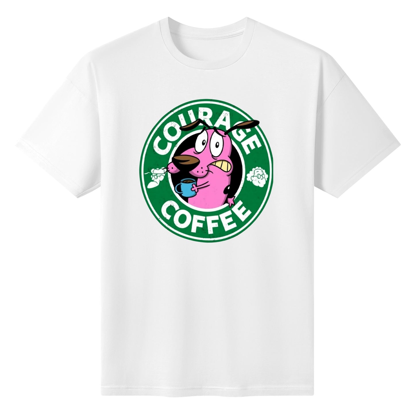 T-Shirt Courage Coffee – Courage the Dog Parody