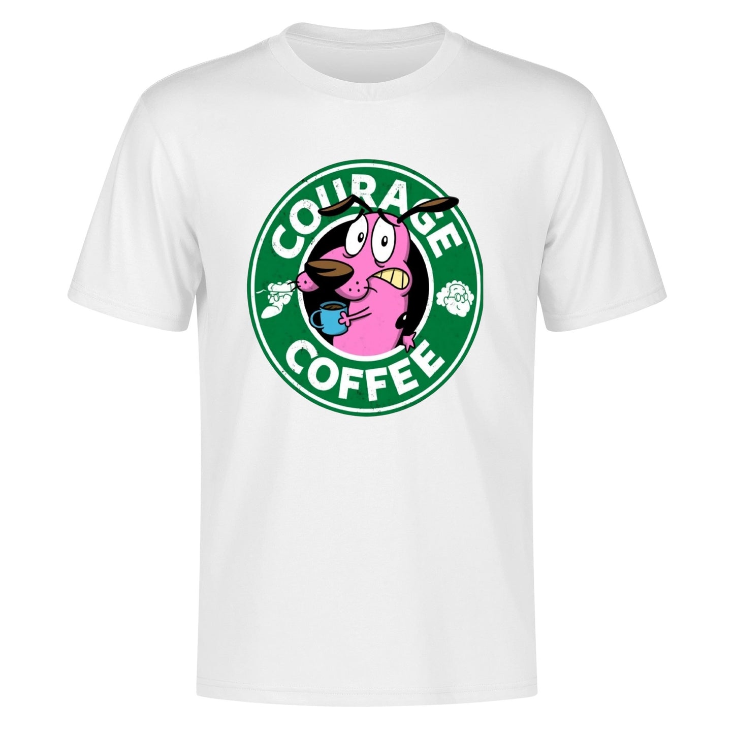 T-Shirt Courage Coffee – Courage the Dog Parody