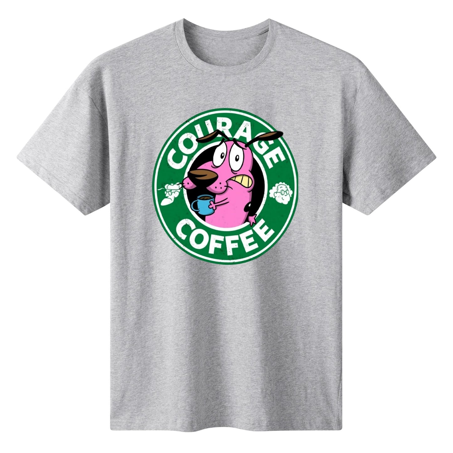 T-Shirt Courage Coffee – Courage the Dog Parody