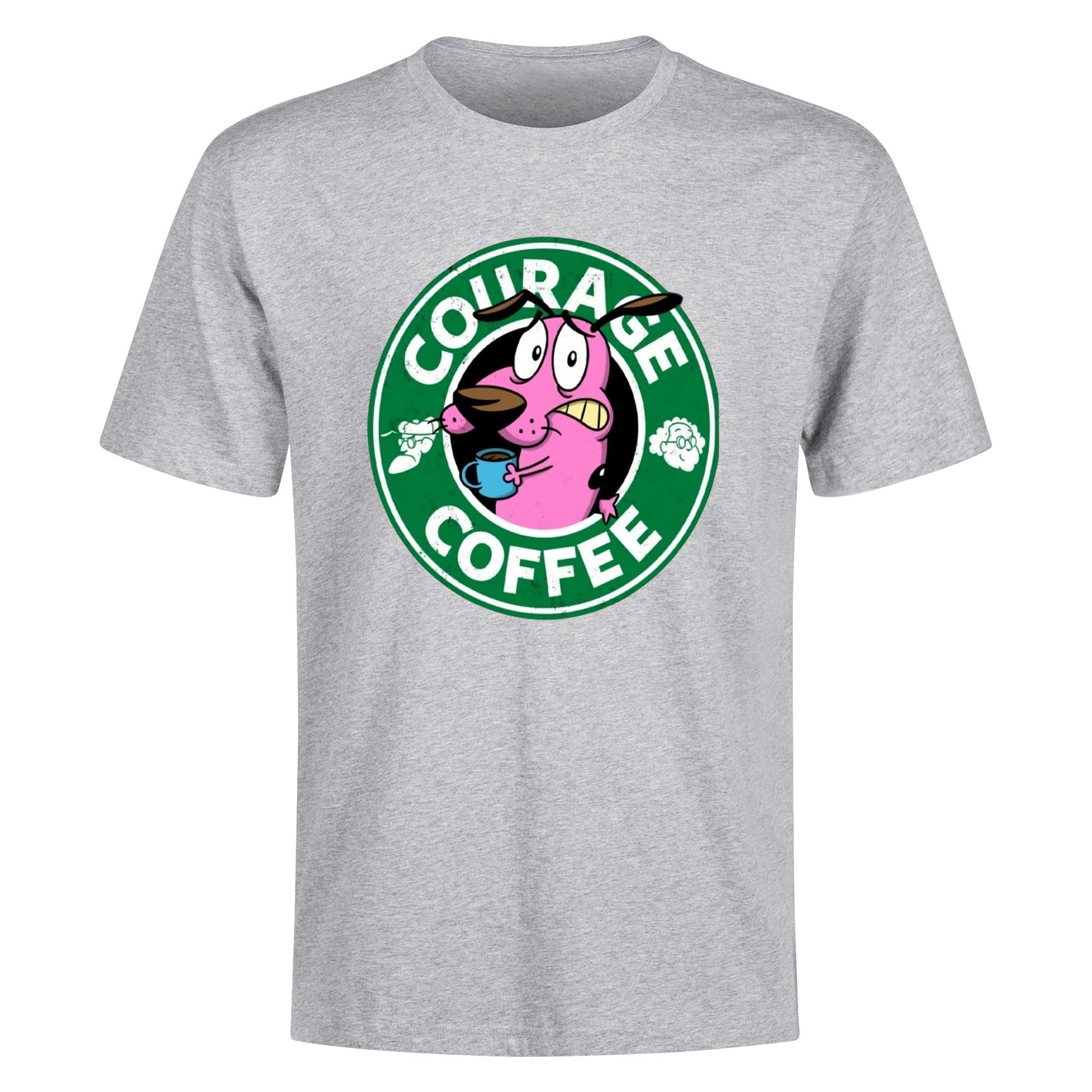 T-Shirt Courage Coffee – Courage the Dog Parody