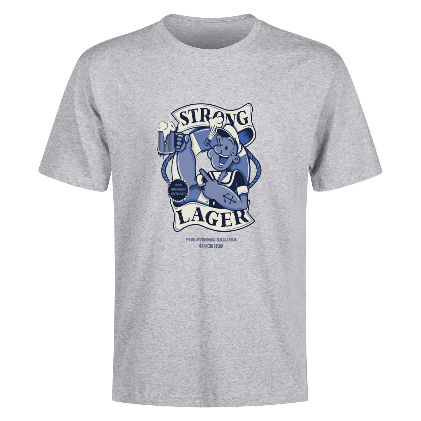 T-Shirt Strong Lager – Retro Sailor Beer Design