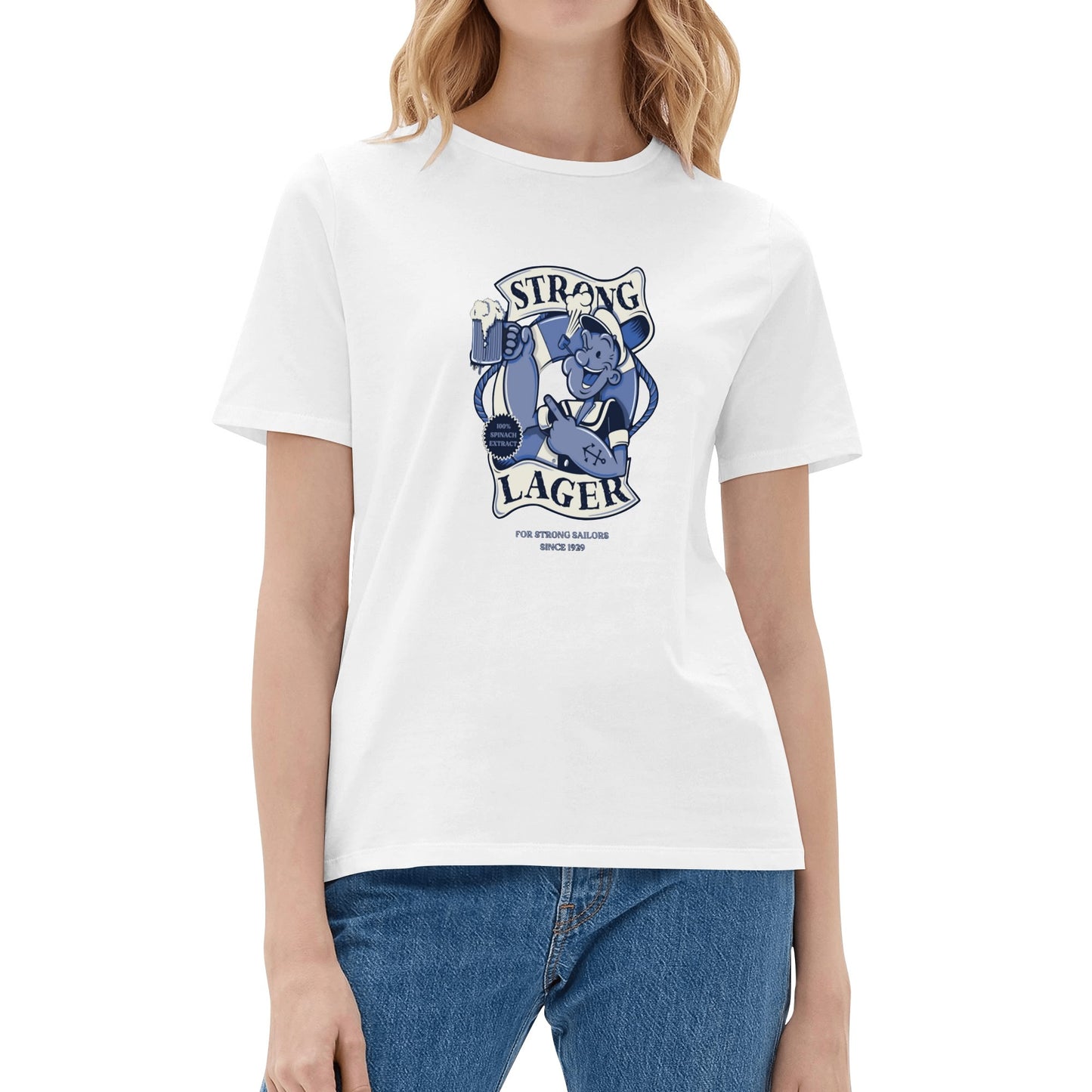 T-Shirt Strong Lager – Retro Sailor Beer Design