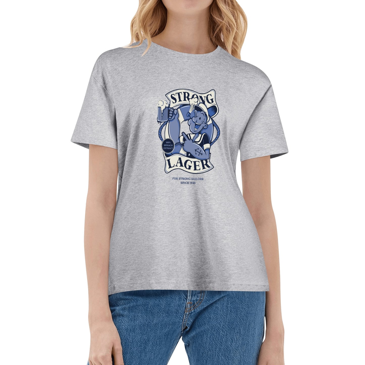 T-Shirt Strong Lager – Retro Sailor Beer Design