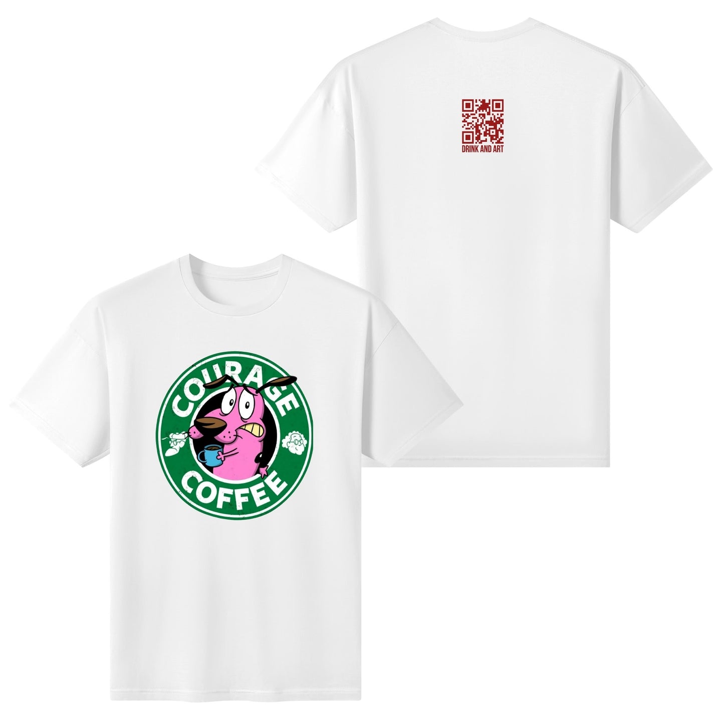 T-Shirt Courage Coffee – Courage the Dog Parody