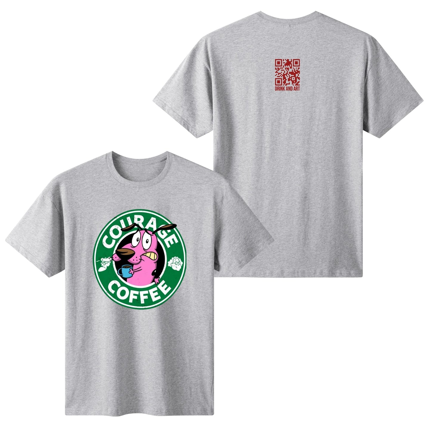 T-Shirt Courage Coffee – Courage the Dog Parody