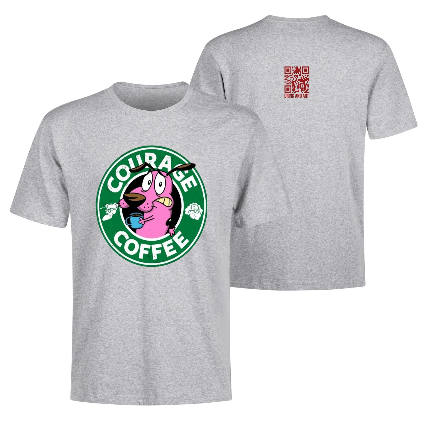 T-Shirt Courage Coffee – Courage the Dog Parody