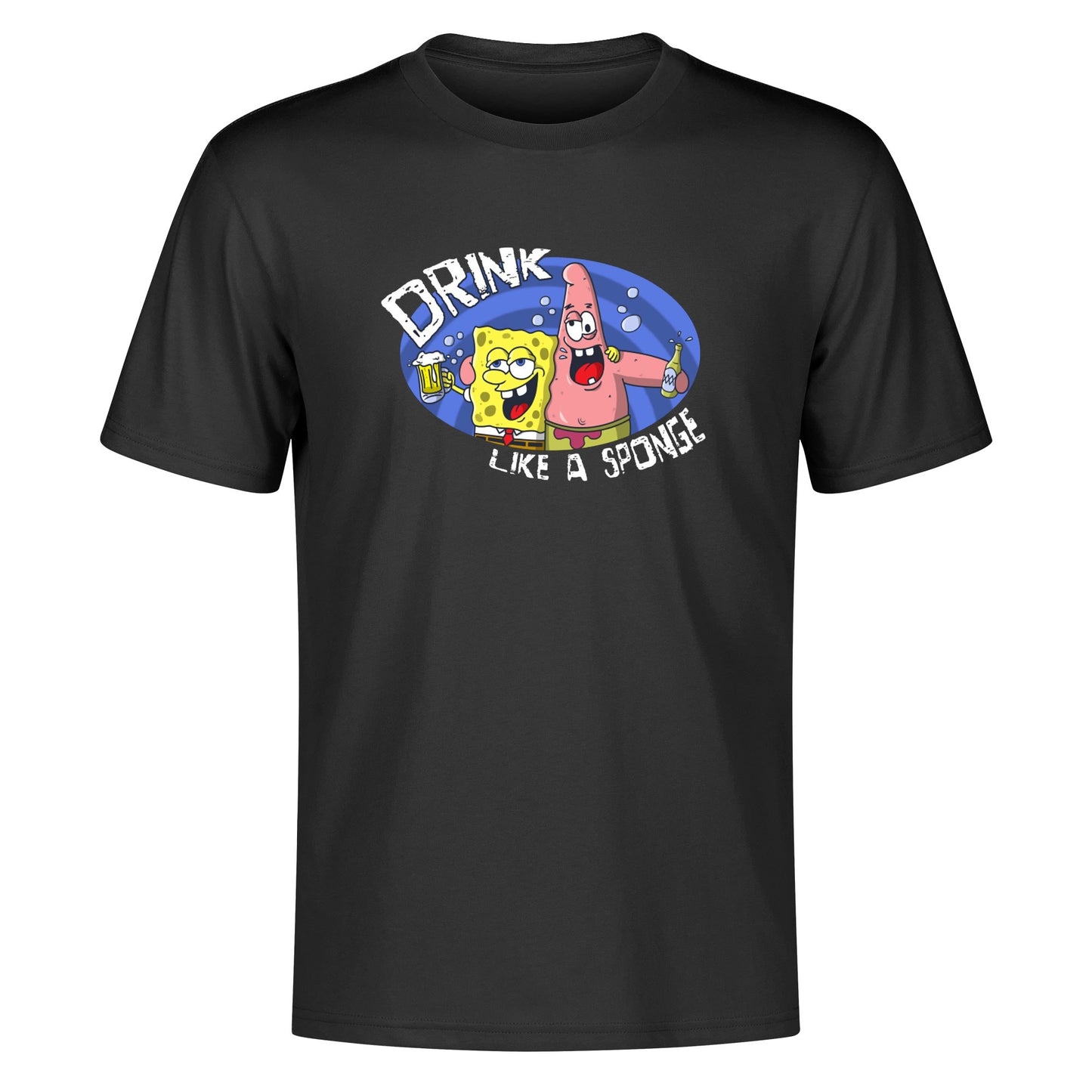 T-Shirt Funny Drunk Sponge & Starfish