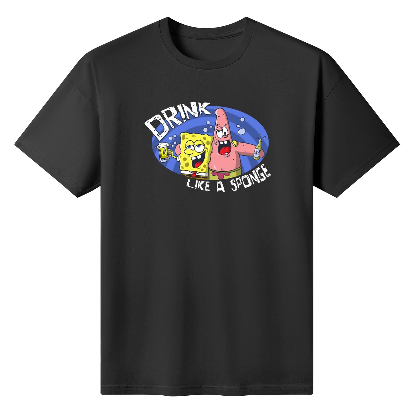 T-Shirt Funny Drunk Sponge & Starfish