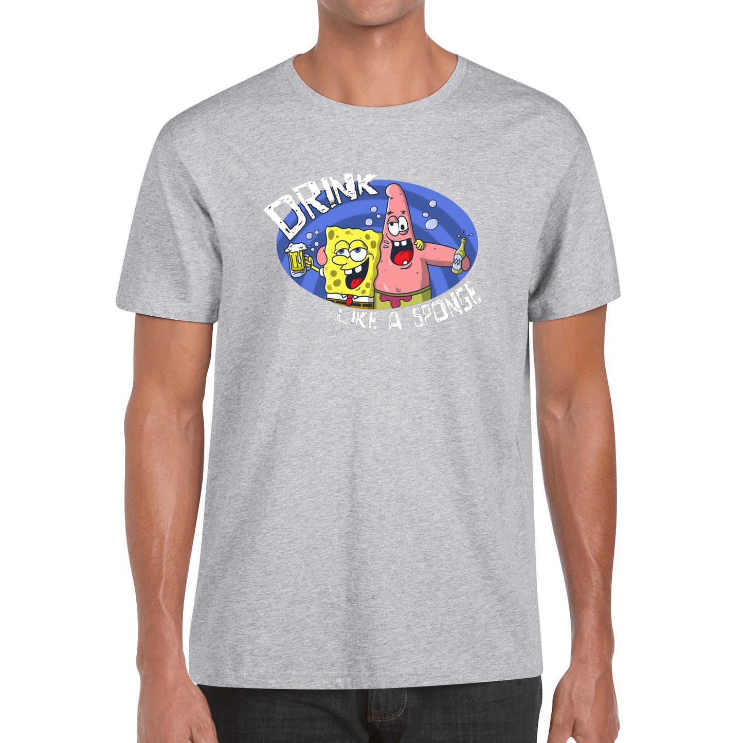 T-Shirt Funny Drunk Sponge & Starfish