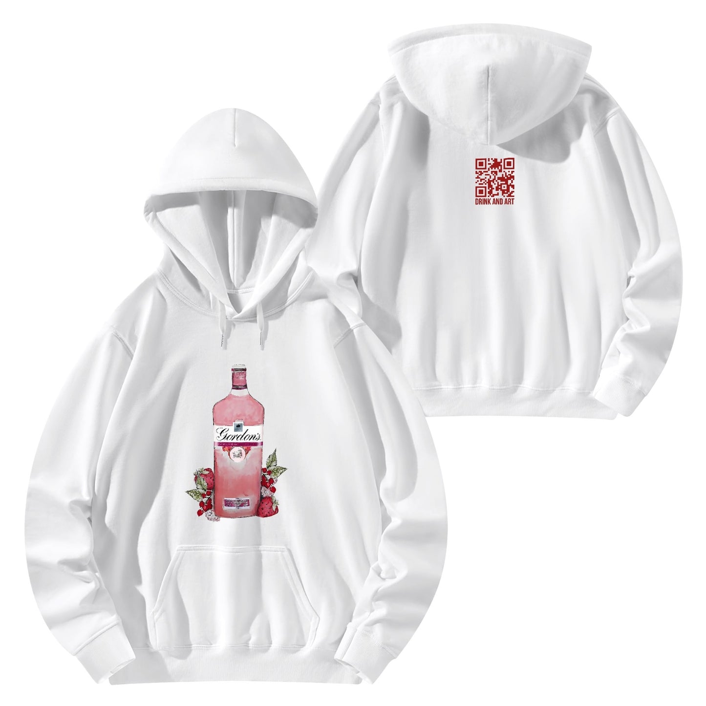 Cotton Hoodie Gin Gordons Pink