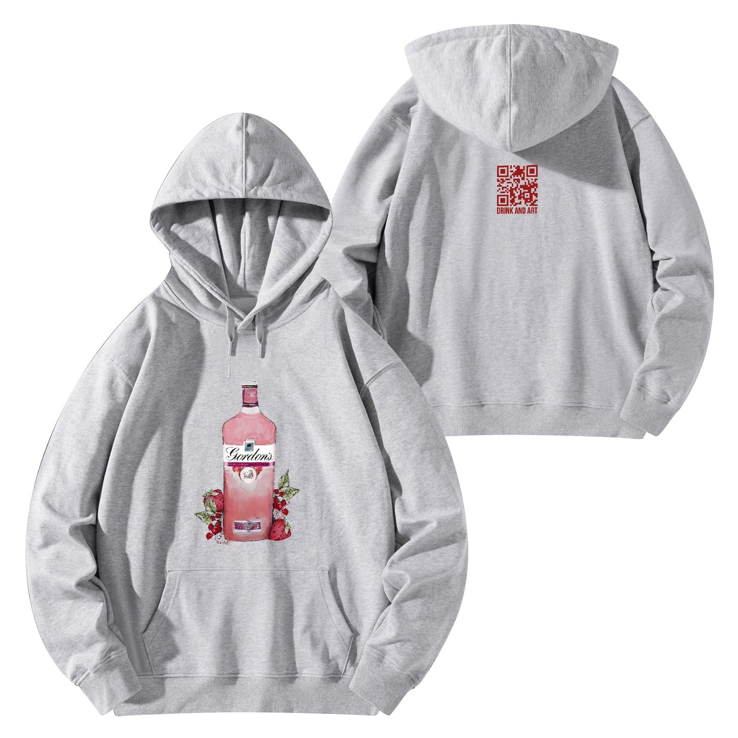 Cotton Hoodie Gin Gordons Pink