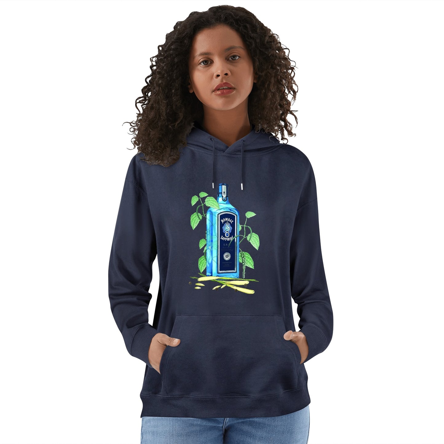 Cotton Hoodie Gim Bombay Sapphire