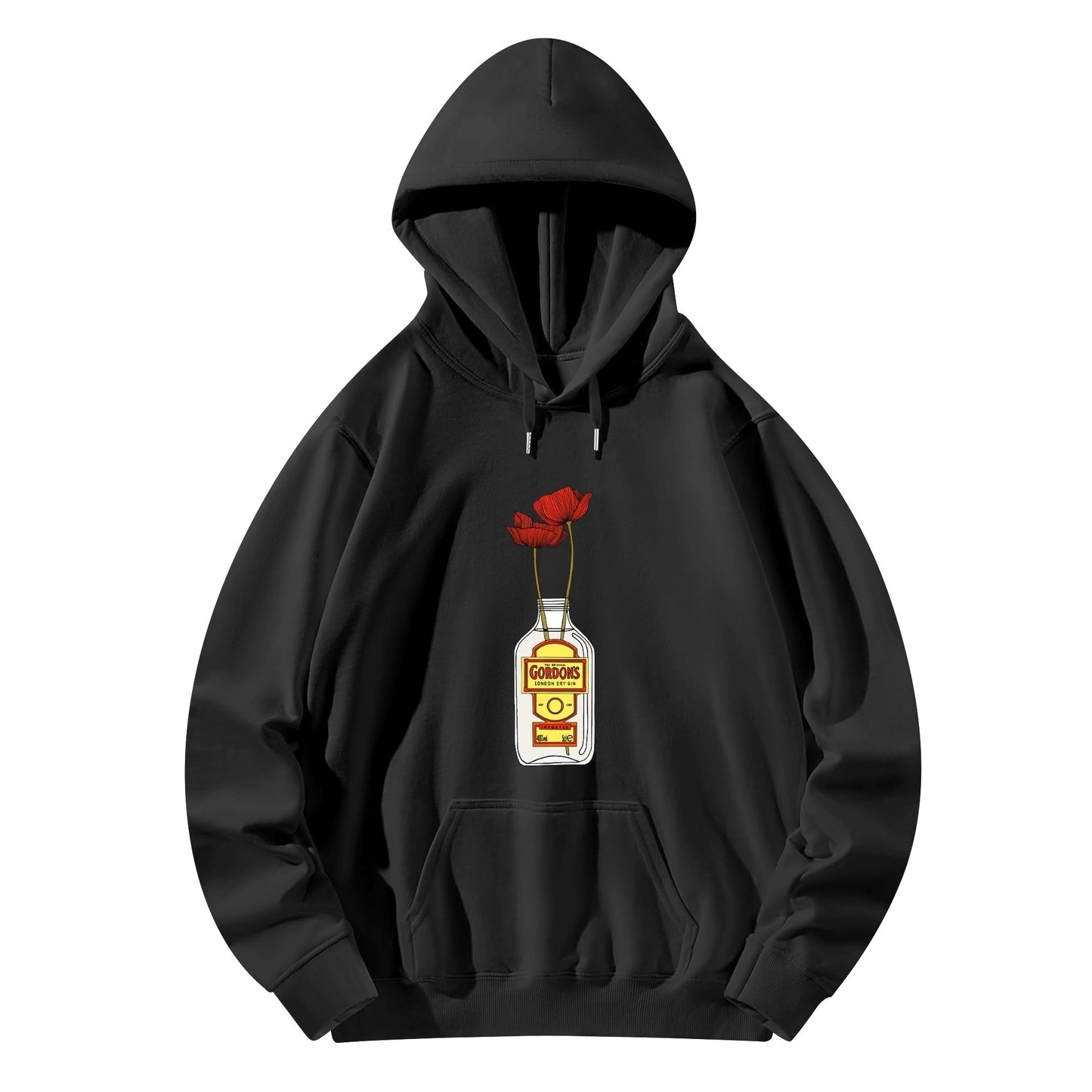 Cotton Hoodie Gin Gordons red flower