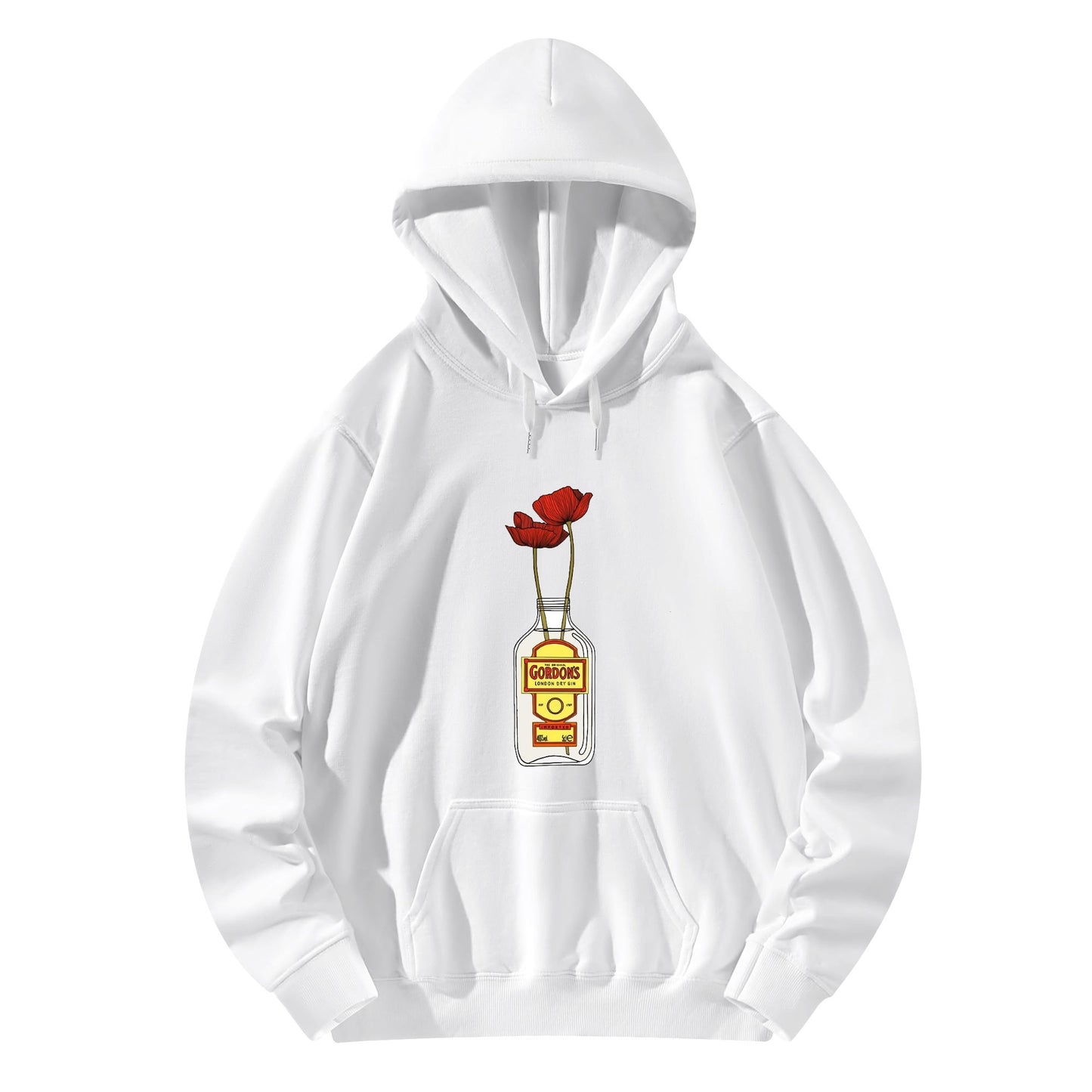 Cotton Hoodie Gin Gordons red flower