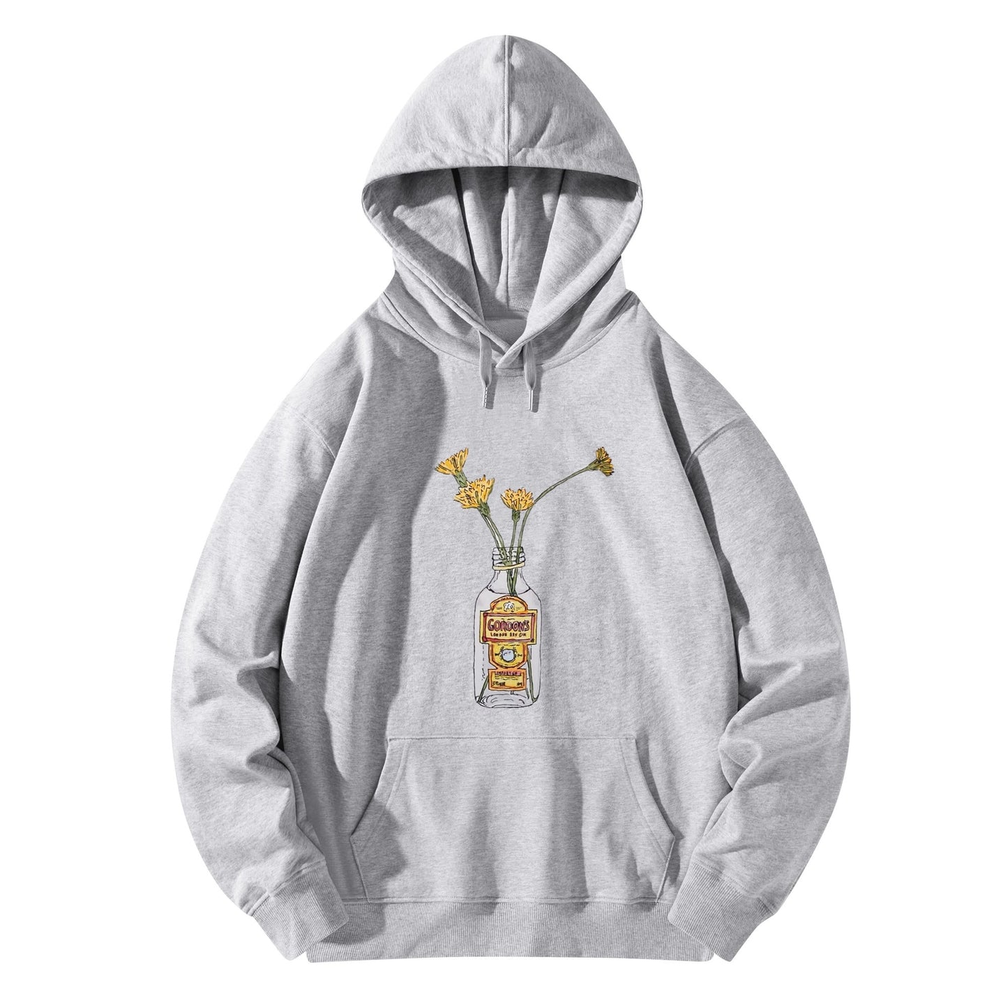 Cotton Hoodie Gin Gordons yellow flower