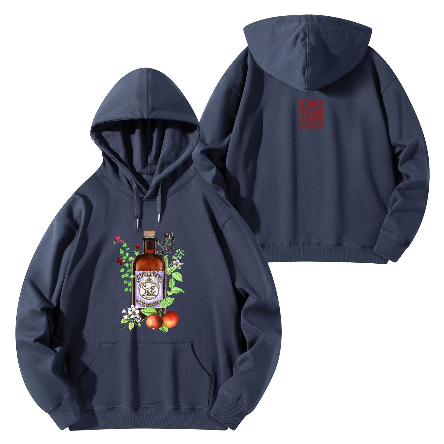 Cotton Hoodie Gin Monkey 47