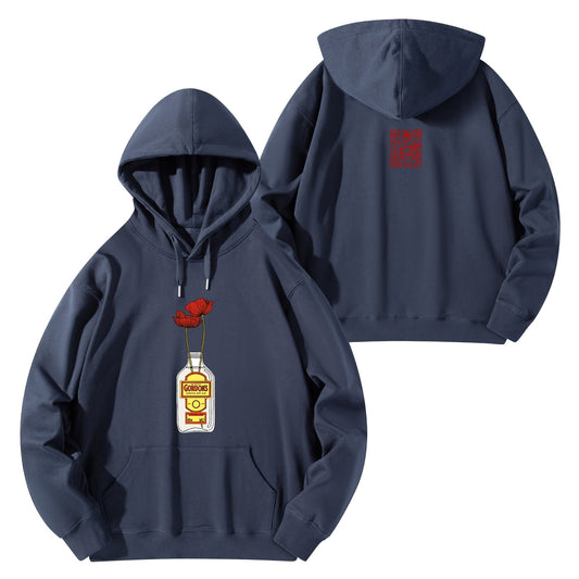 Cotton Hoodie Gin Gordons red flower