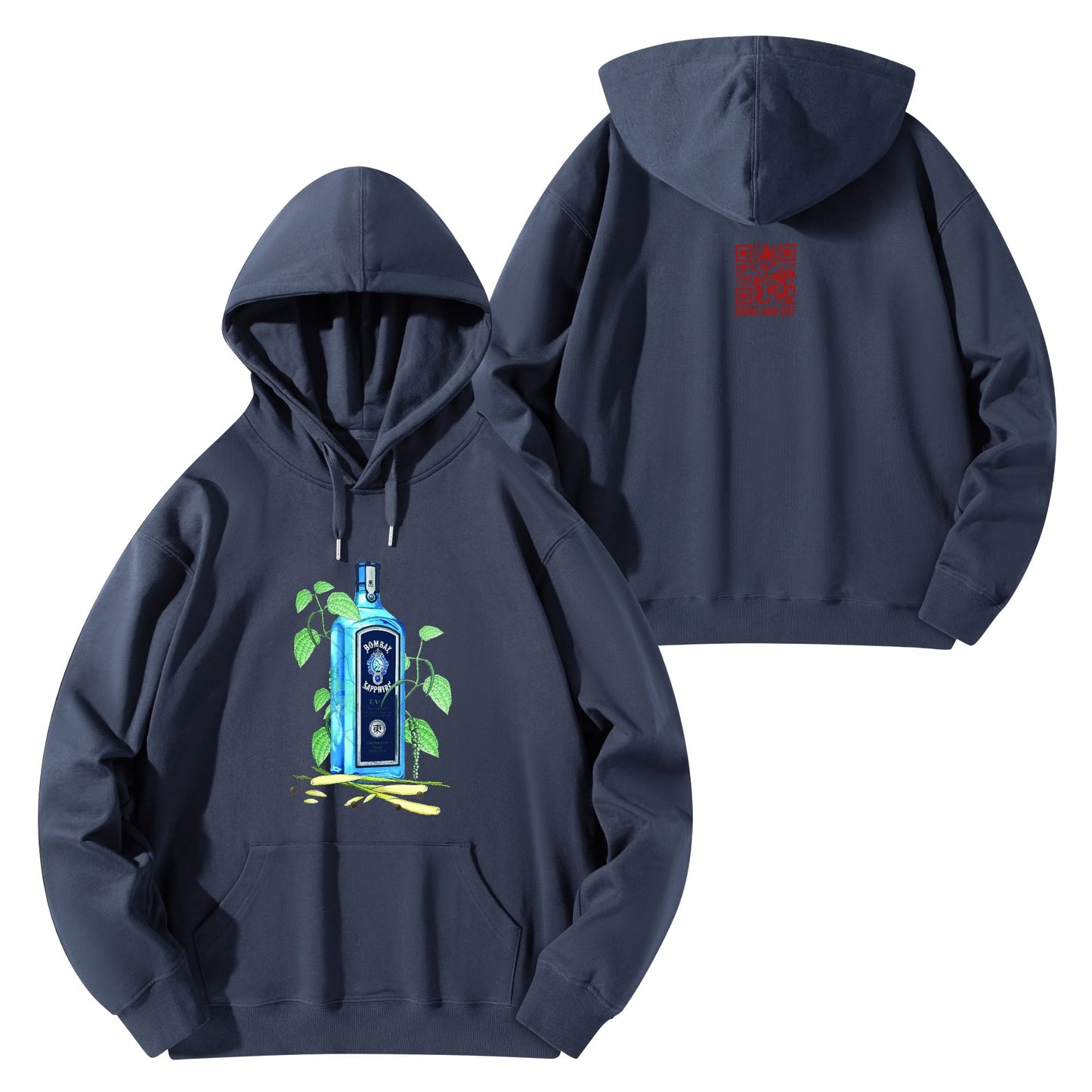 Cotton Hoodie Gim Bombay Sapphire