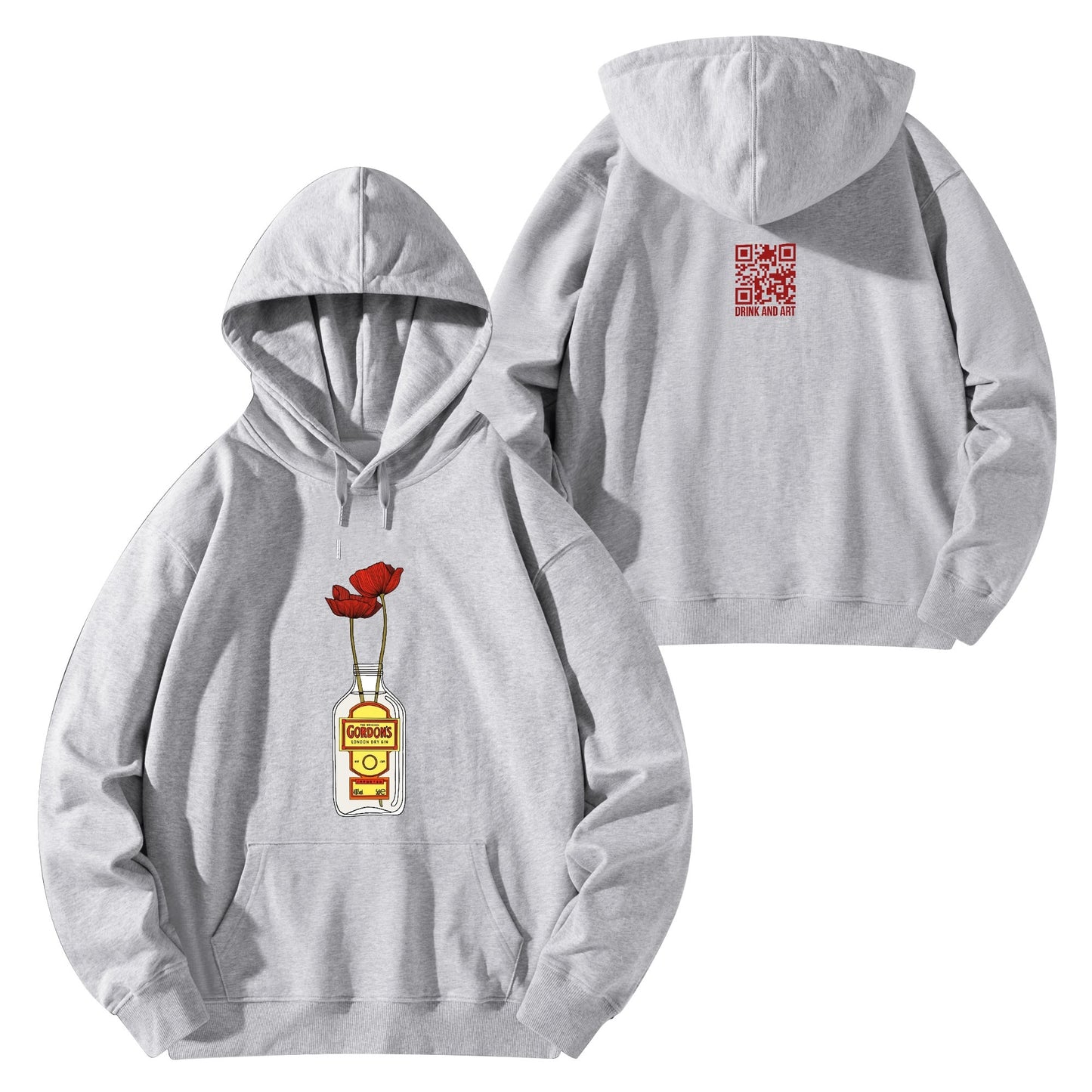 Cotton Hoodie Gin Gordons red flower