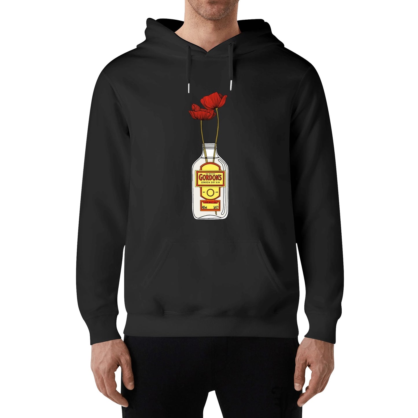 Cotton Hoodie Gin Gordons red flower