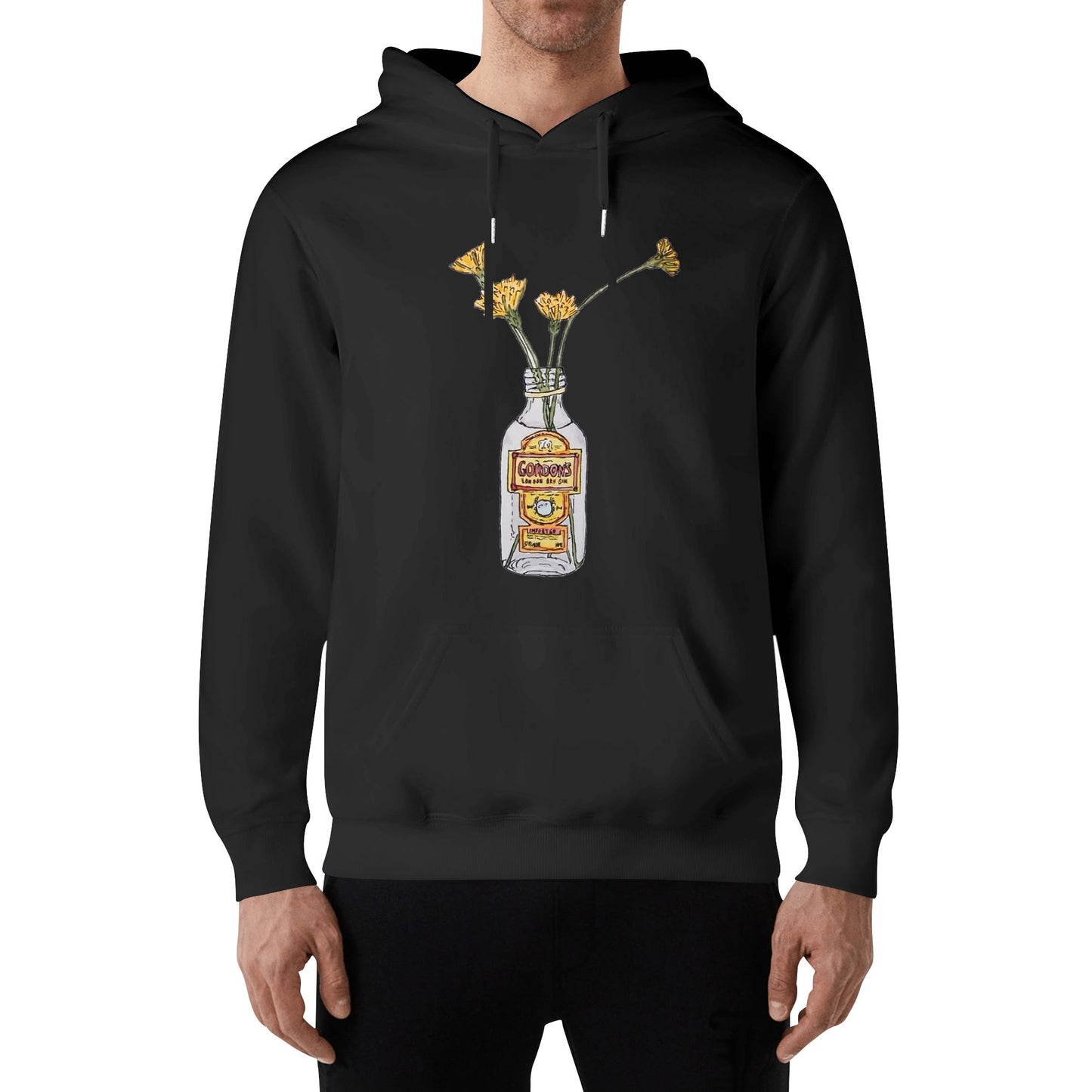 Cotton Hoodie Gin Gordons yellow flower