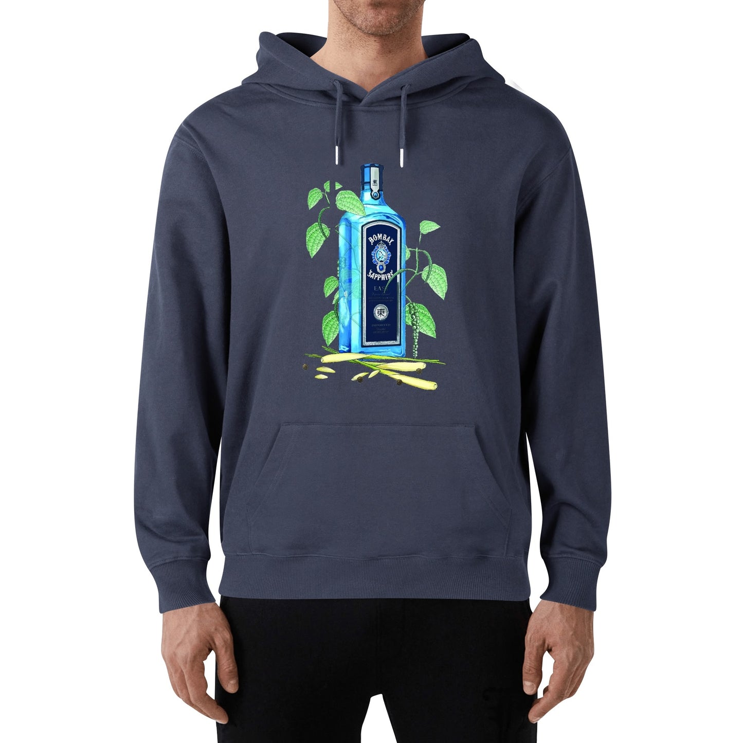 Cotton Hoodie Gim Bombay Sapphire