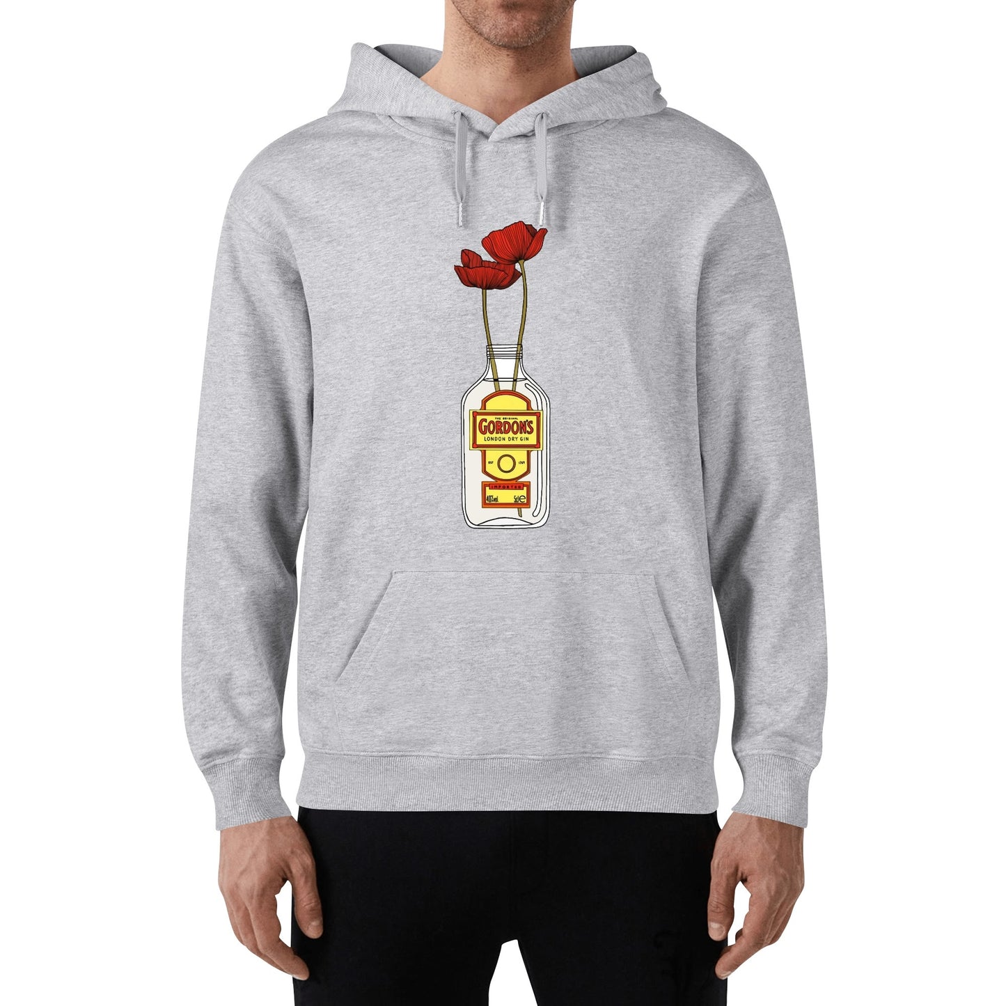 Cotton Hoodie Gin Gordons red flower