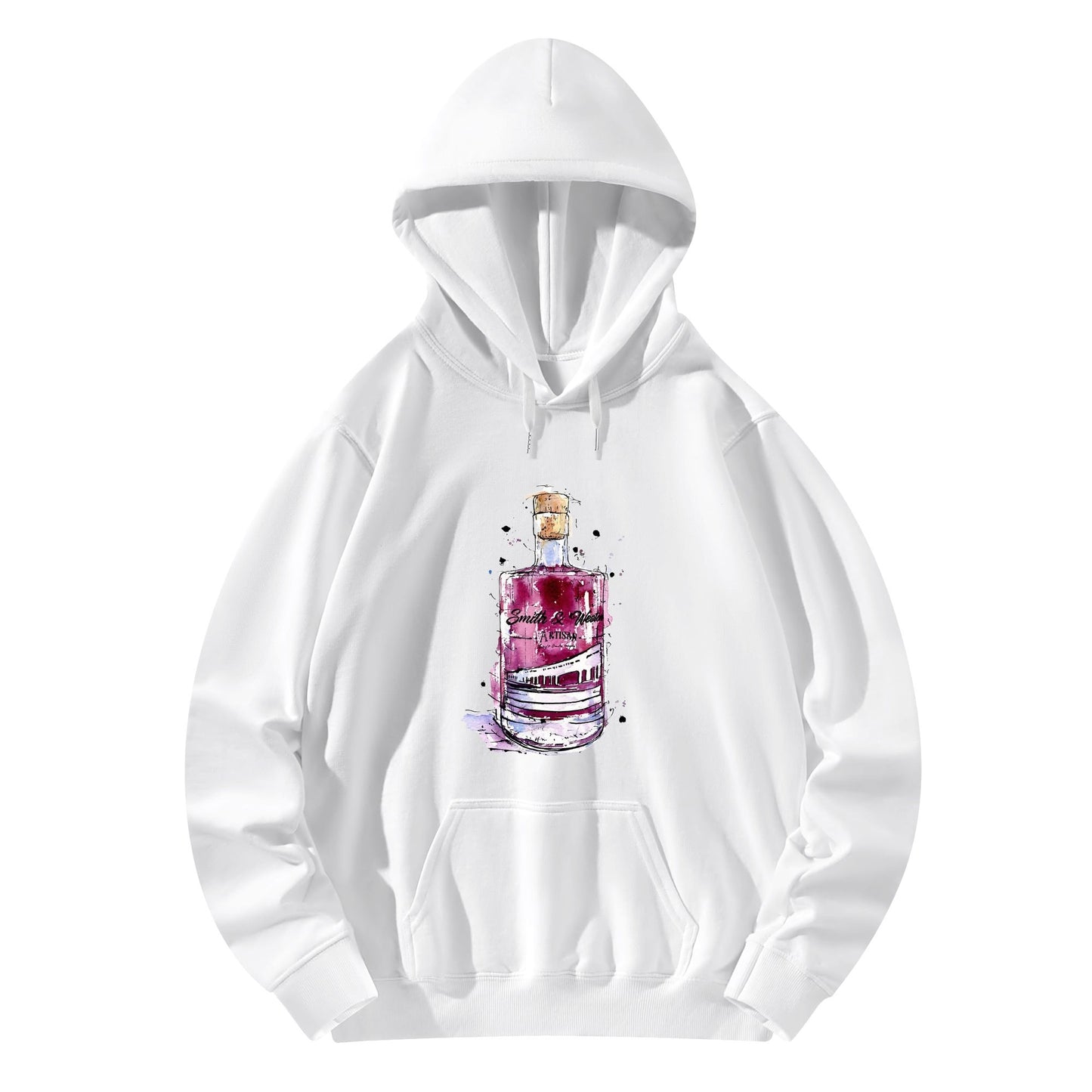 Cotton Hoodie Gin liqueur Smith & Weston watercolor