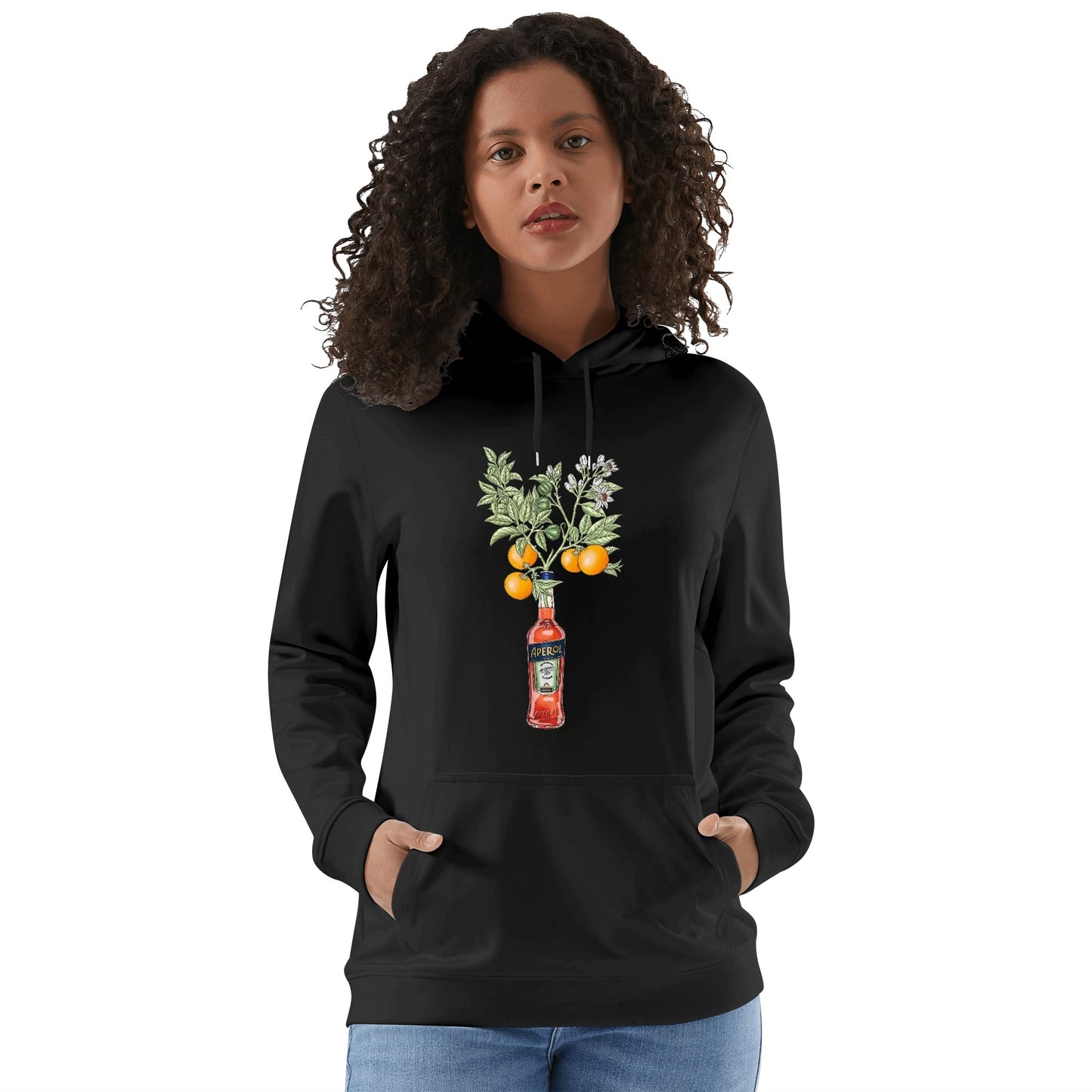 Cotton Hoodie Aperol orange tree