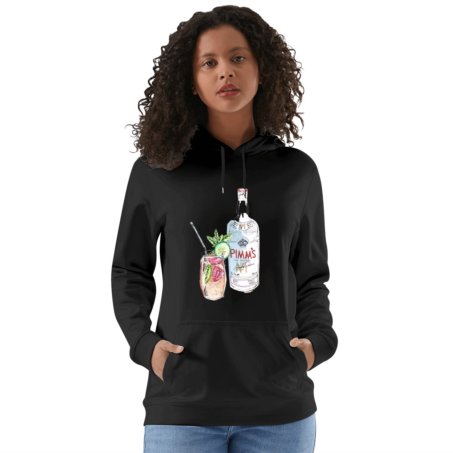 Cotton Hoodie Pimms Nº1 watercolor