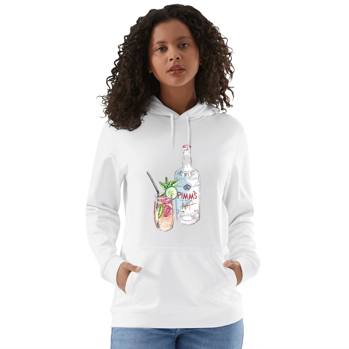 Cotton Hoodie Pimms Nº1 watercolor