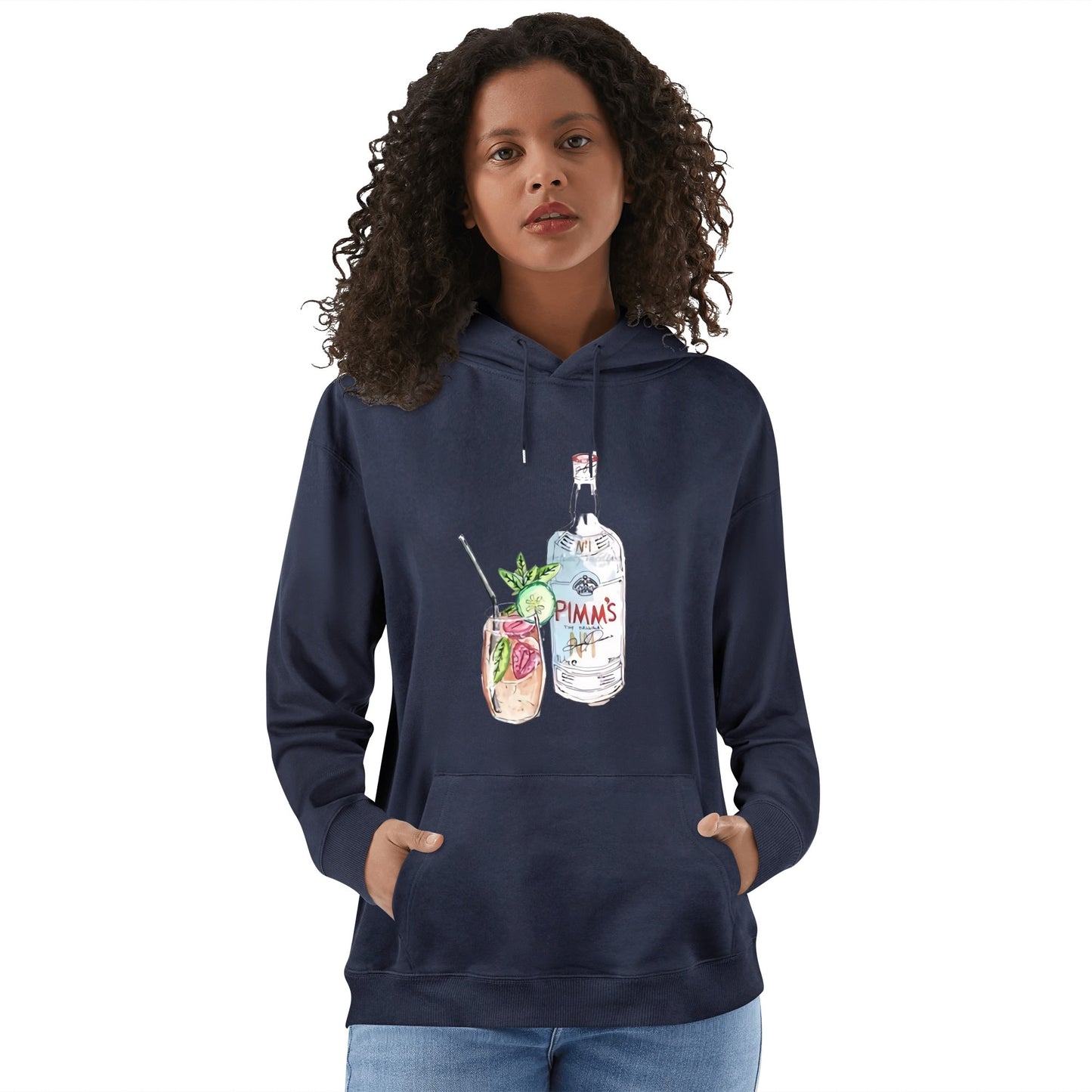 Cotton Hoodie Pimms Nº1 watercolor