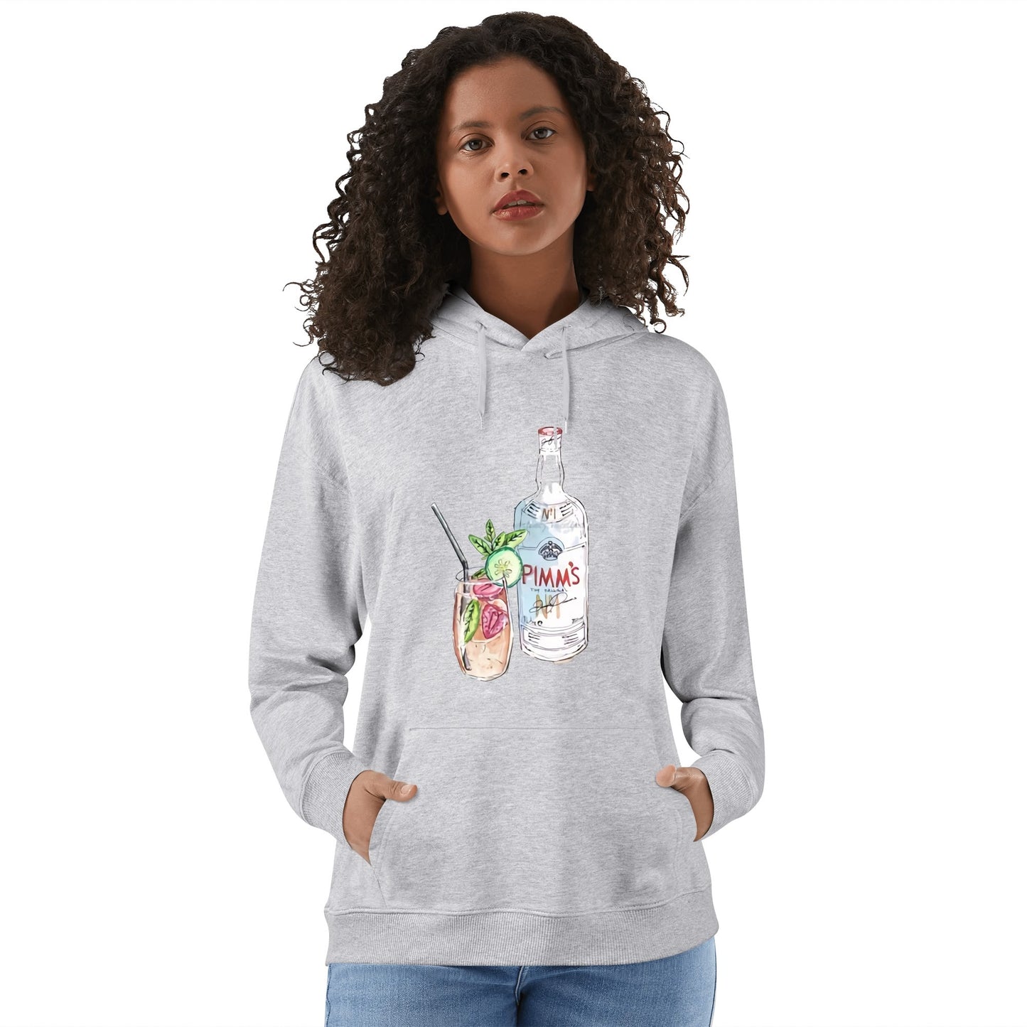 Cotton Hoodie Pimms Nº1 watercolor