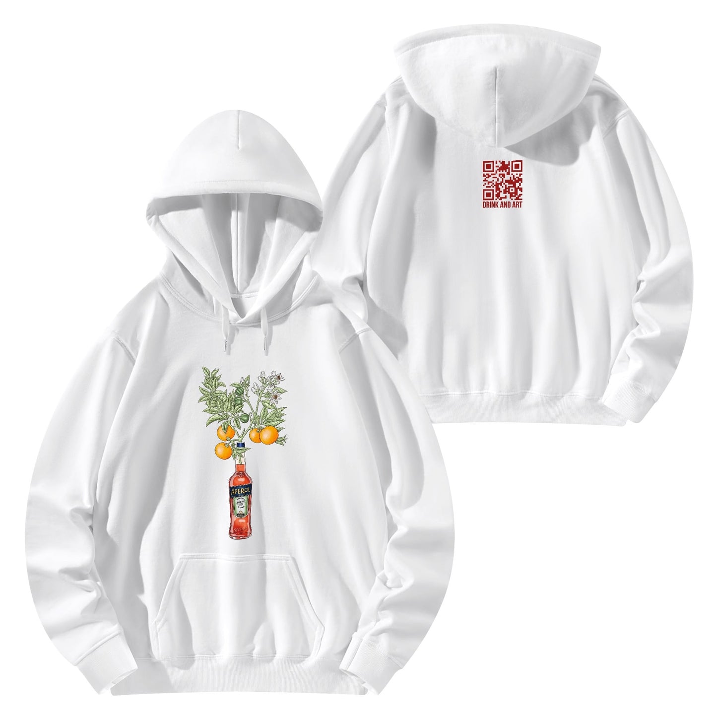 Cotton Hoodie Aperol orange tree