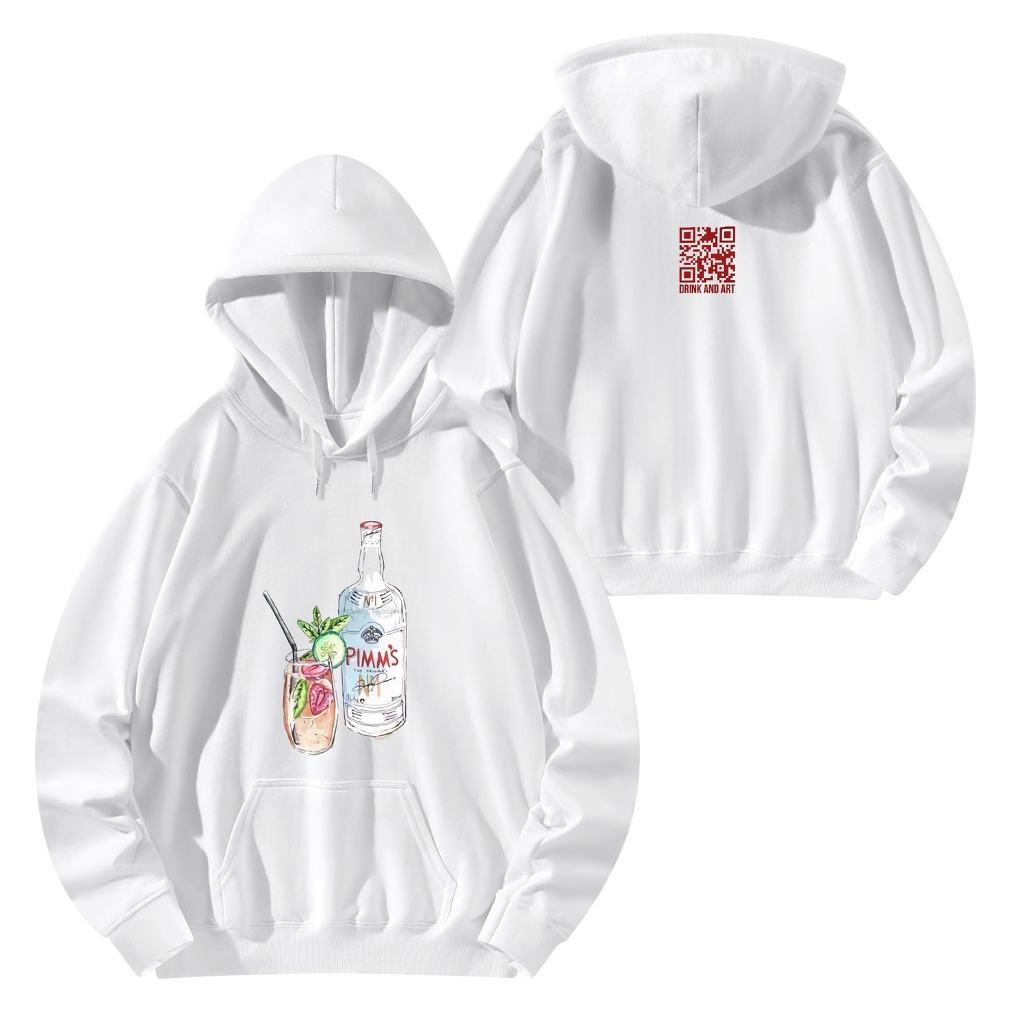 Cotton Hoodie Pimms Nº1 watercolor