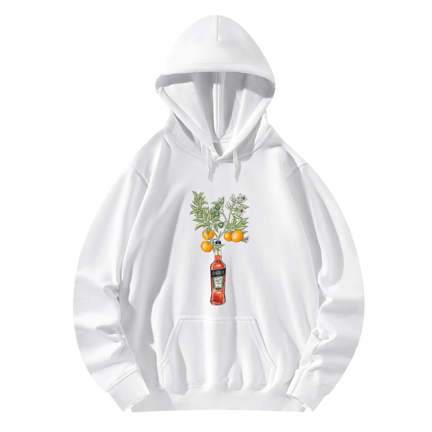 Cotton Hoodie Aperol orange tree