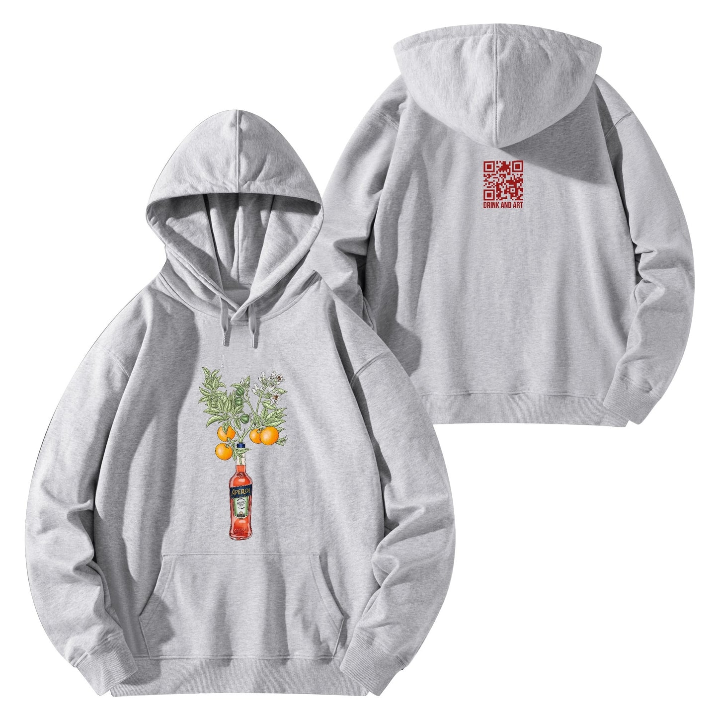 Cotton Hoodie Aperol orange tree