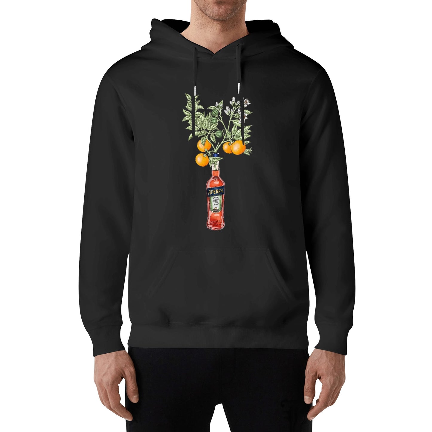 Cotton Hoodie Aperol orange tree