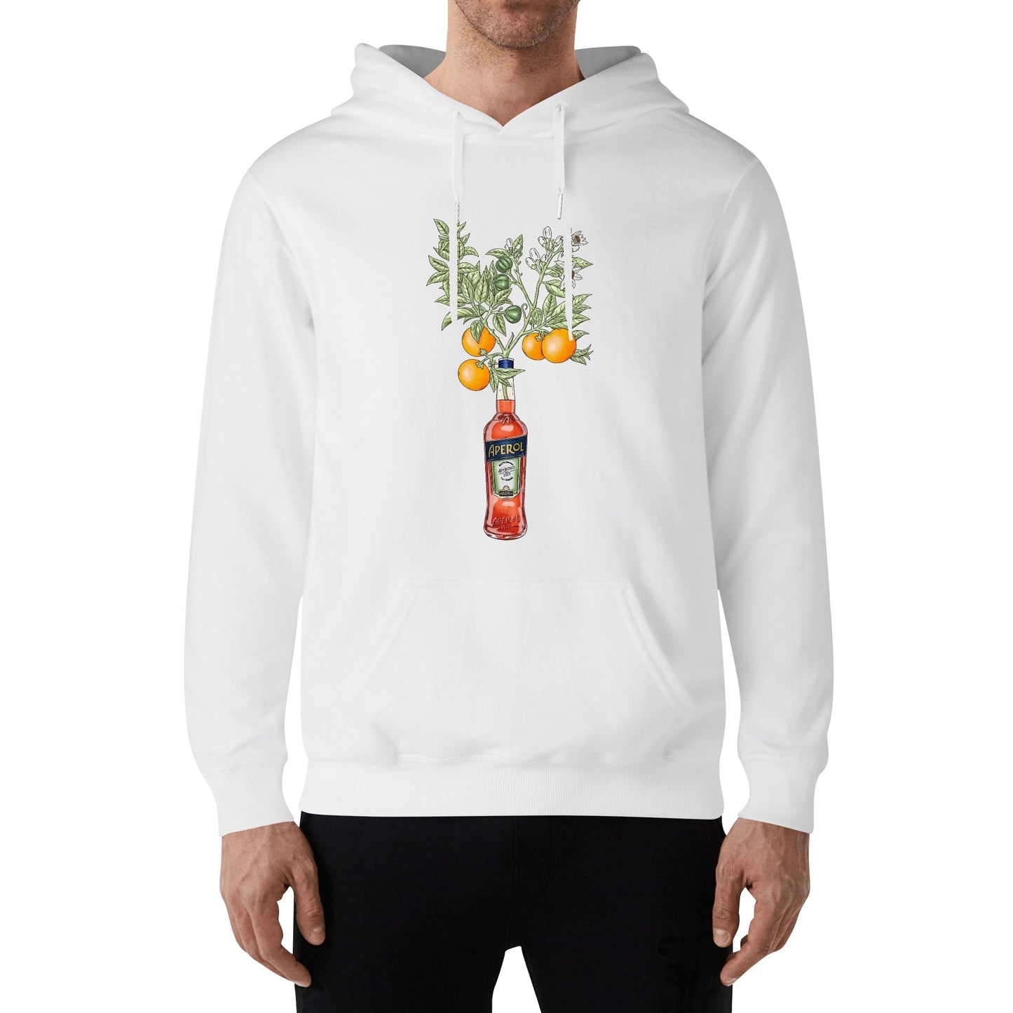 Cotton Hoodie Aperol orange tree