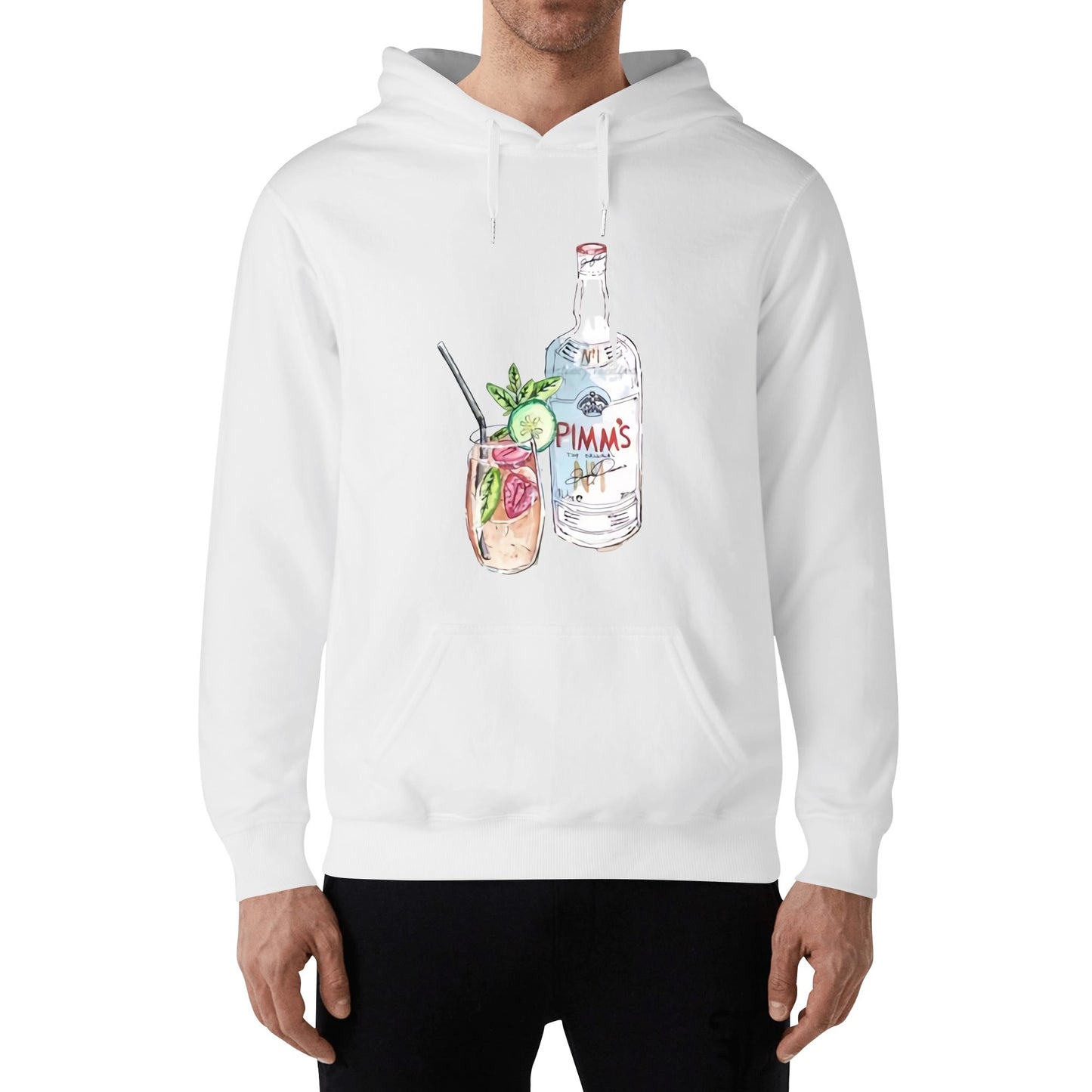 Cotton Hoodie Pimms Nº1 watercolor