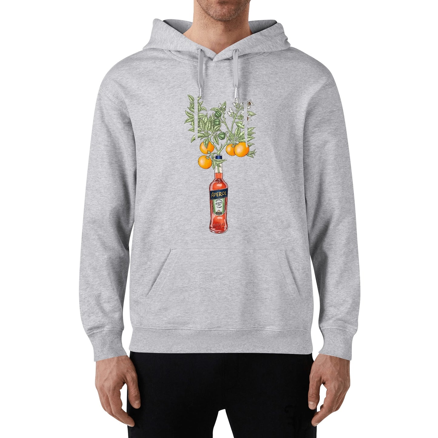 Cotton Hoodie Aperol orange tree