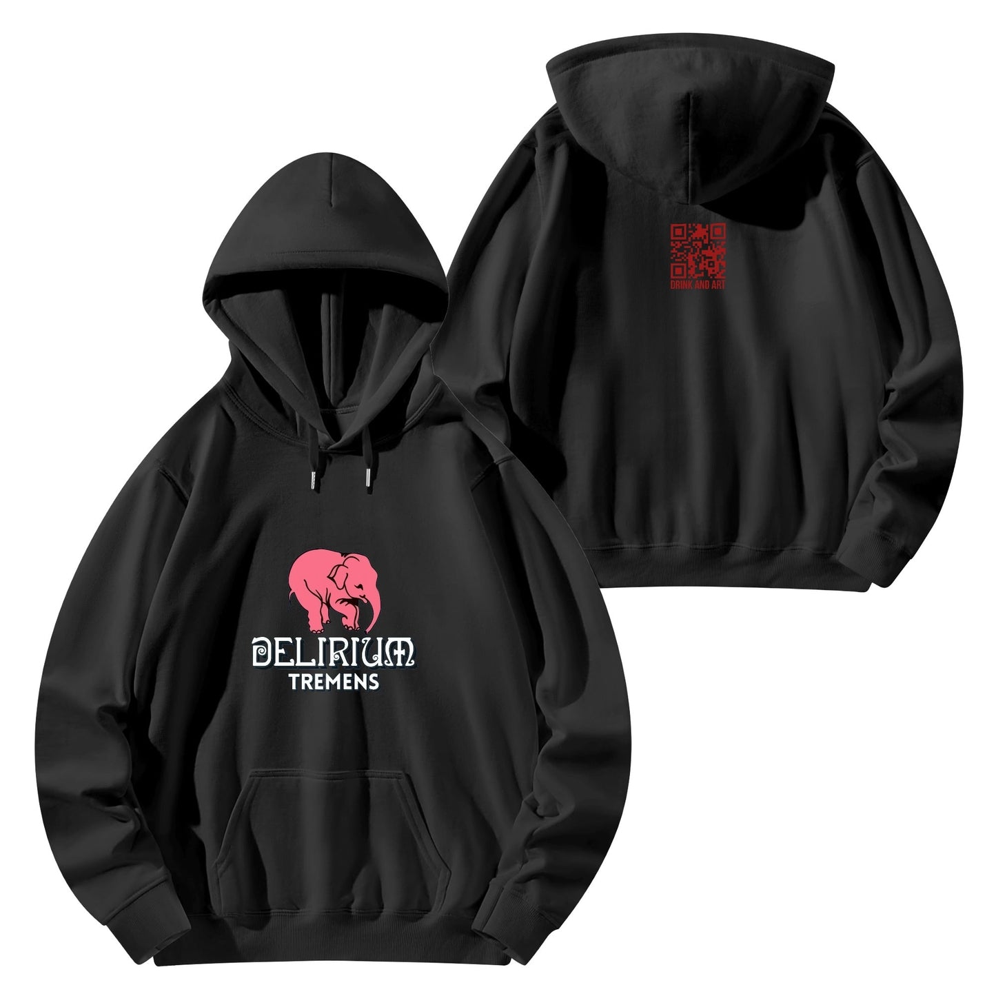 Cotton Hoodie Beer Delirium Tremens logo