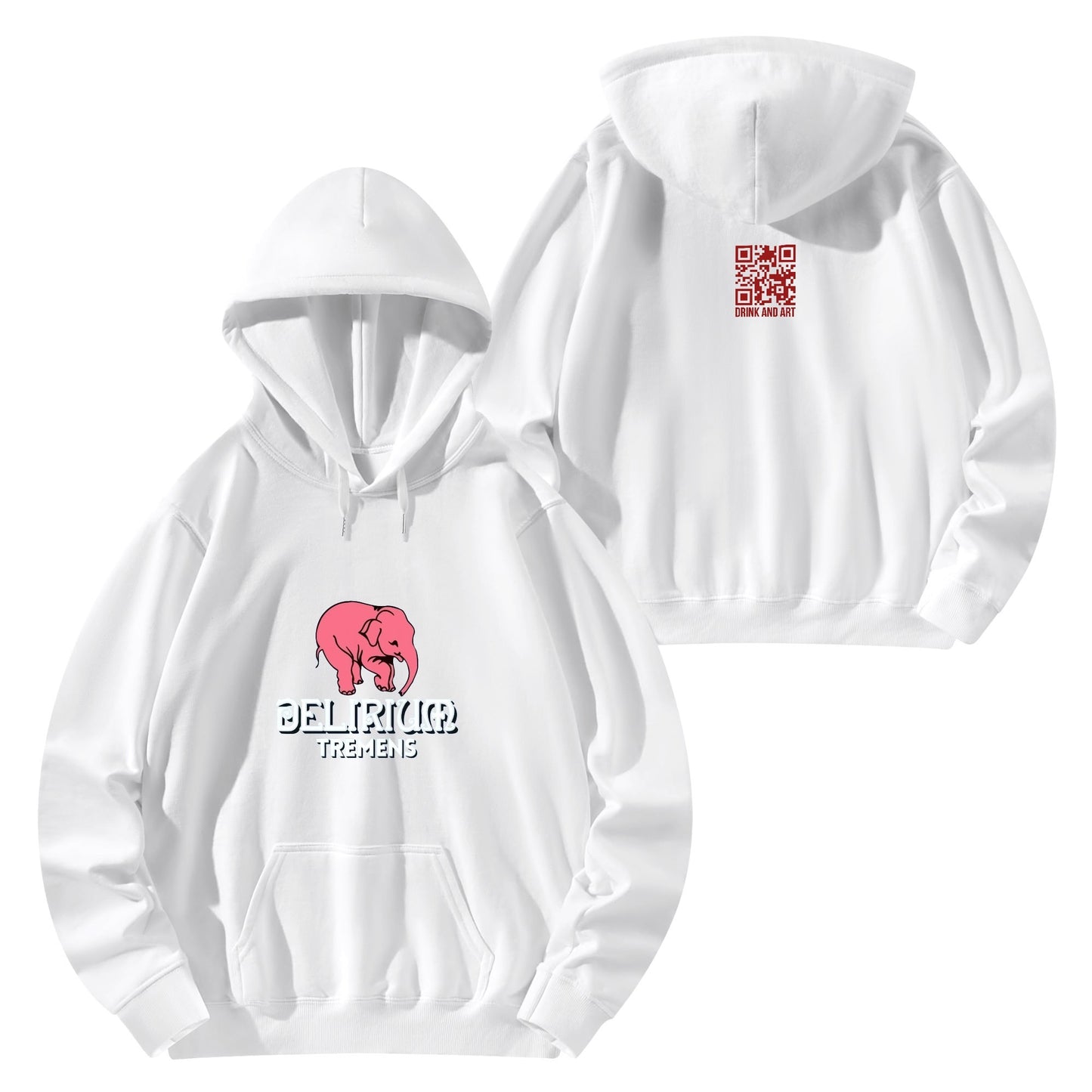 Cotton Hoodie Beer Delirium Tremens logo